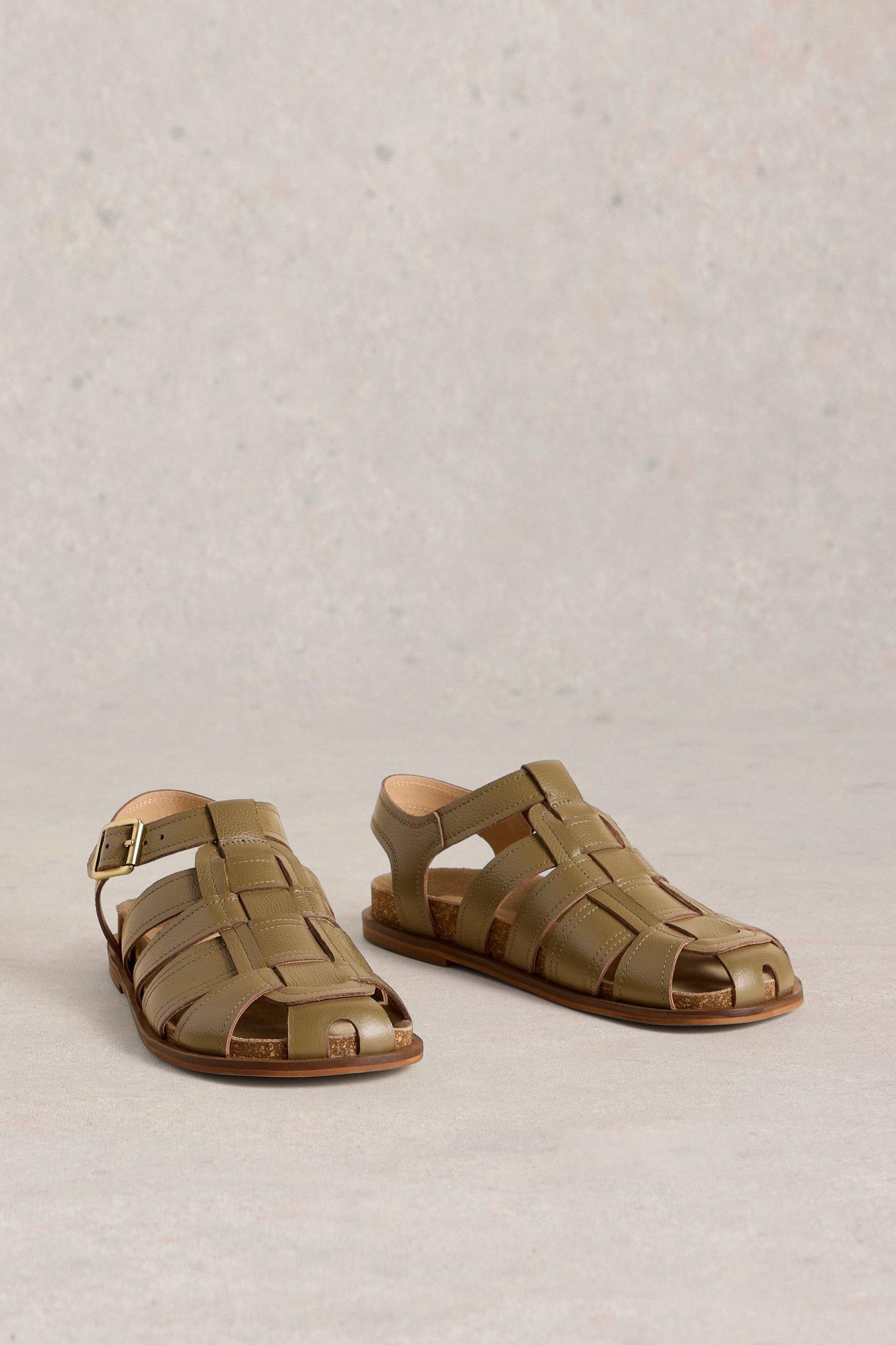 HATTIE FISHERMAN FOOTBED KHAKI GREEN 4