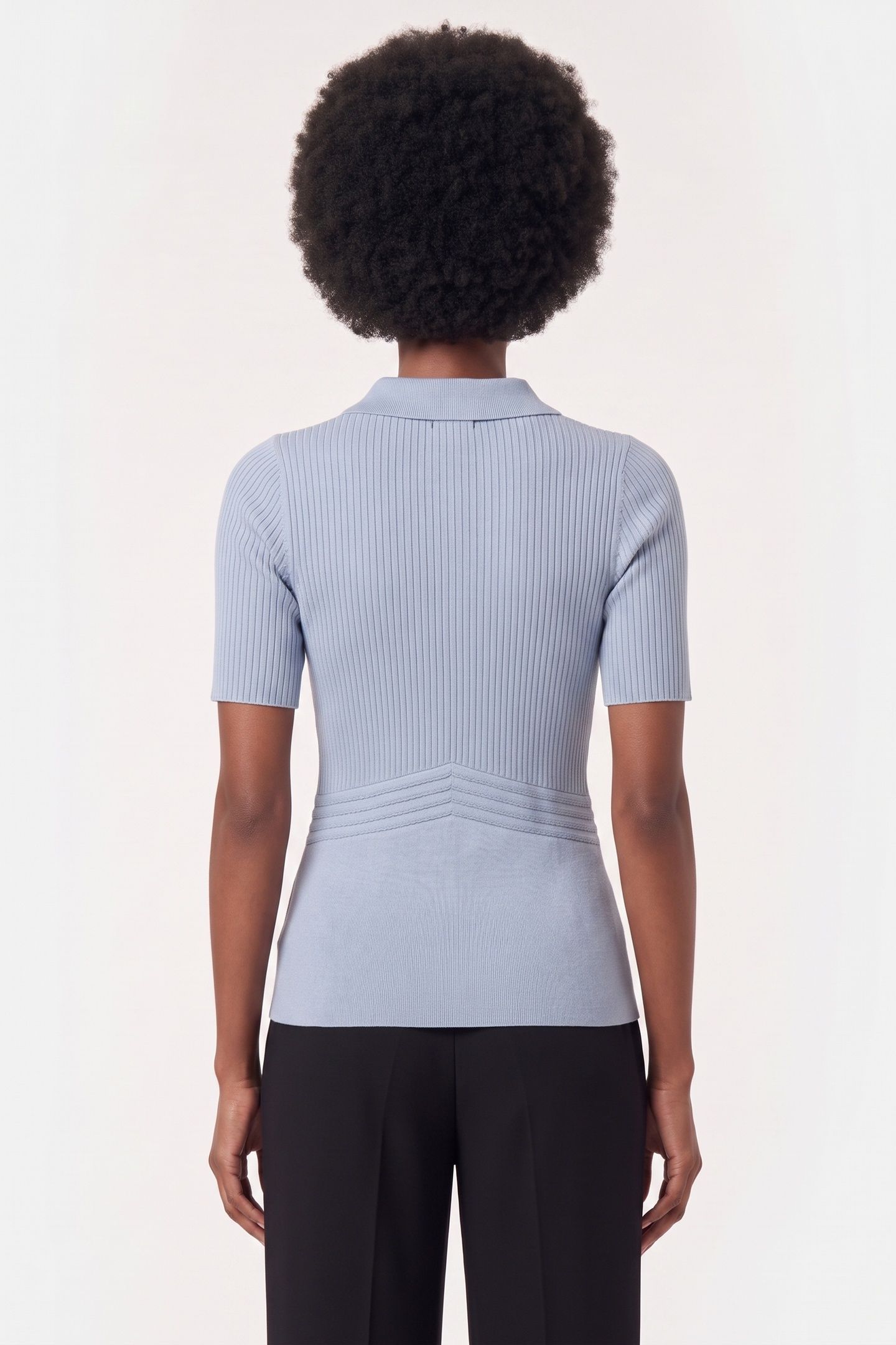 GUESS ECO FLORA CUT-OUT POLO S CORONADO BLUE 2