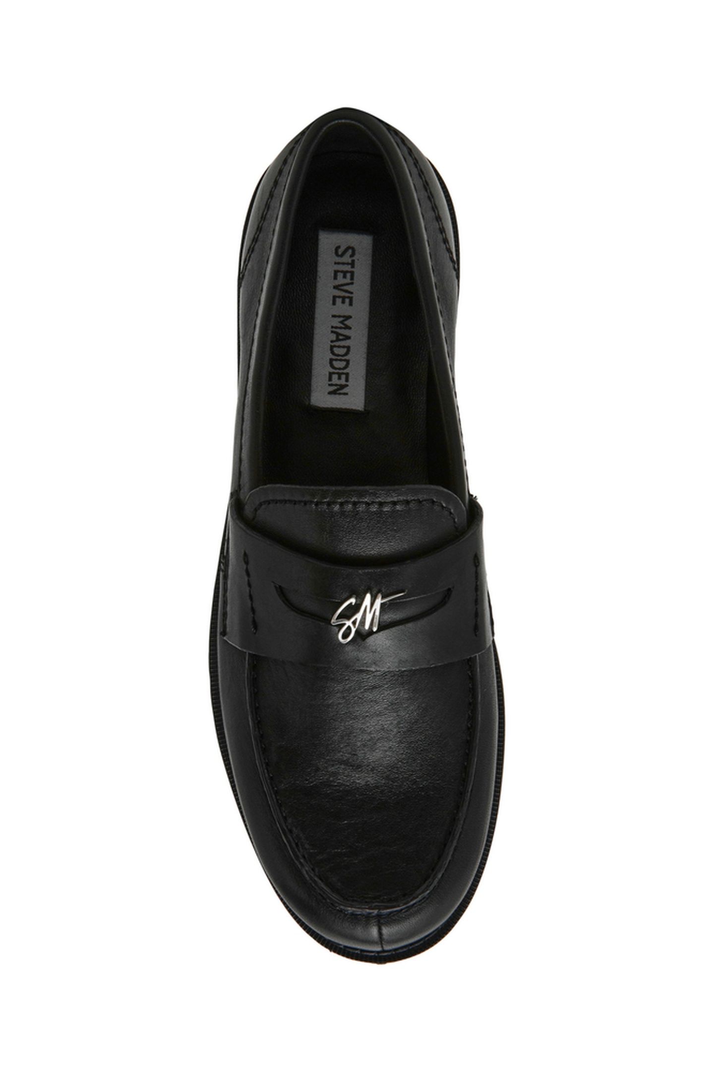 MOTOR FLAT SHOES BLACK LEATHER 6