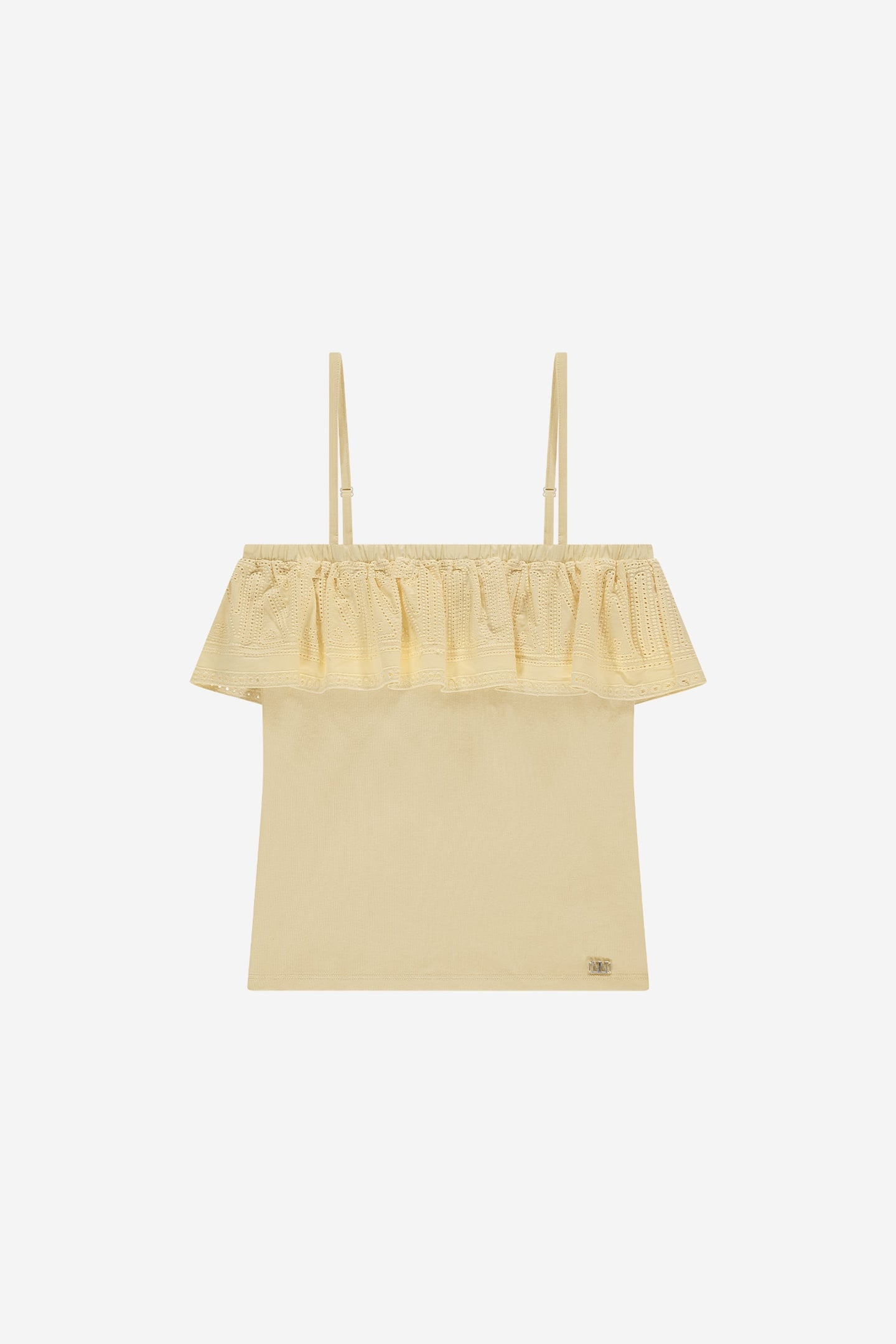 SHANTIE RUFFLE TOP SOFT YELLOW 2