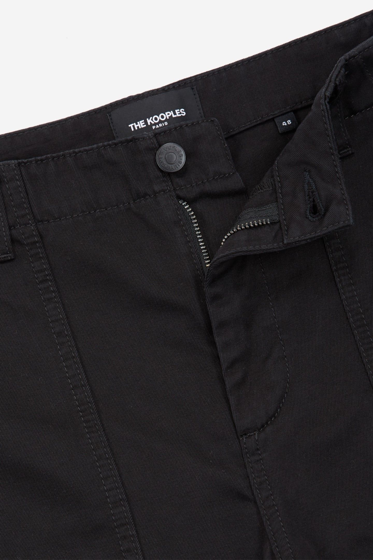 COTTON TROUSERS WITH PATCH POCKETS BLACK 7