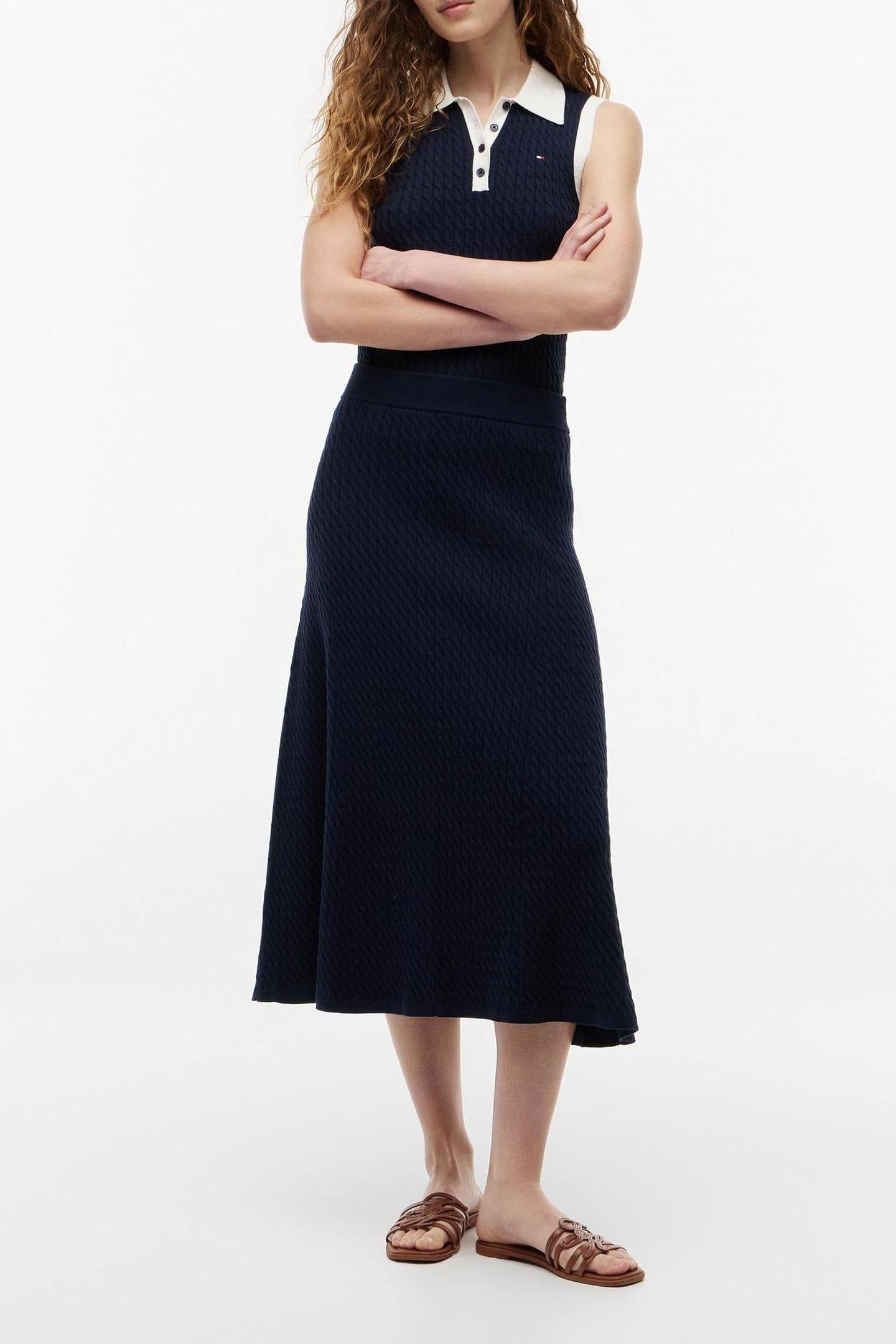 COTTON CABLE FINE DARK NIGHT NAVY 1