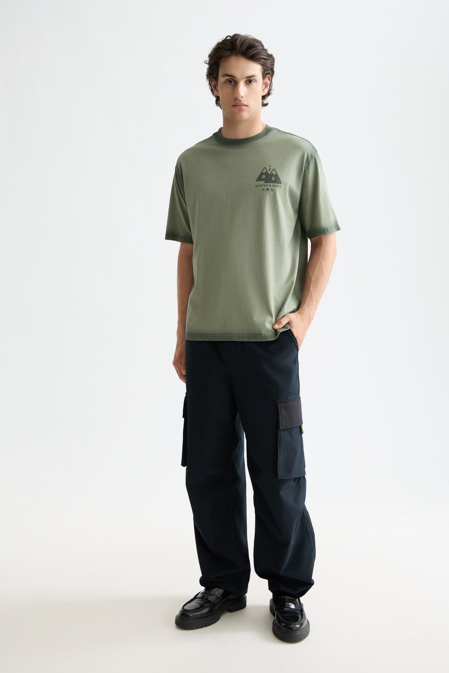 DAZE - NYLON-BLEND RIBSTOP WIDE FIT CARGO ANTHRACITE 1