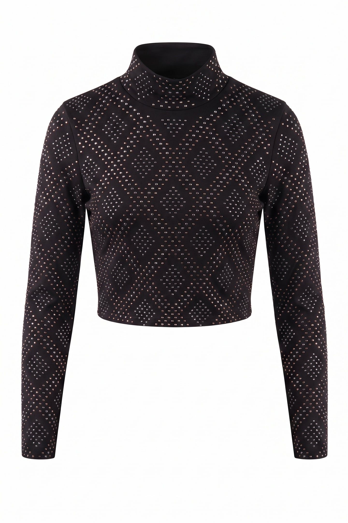 T-SHIRT ML DIAMOND DOTS BLACK 3