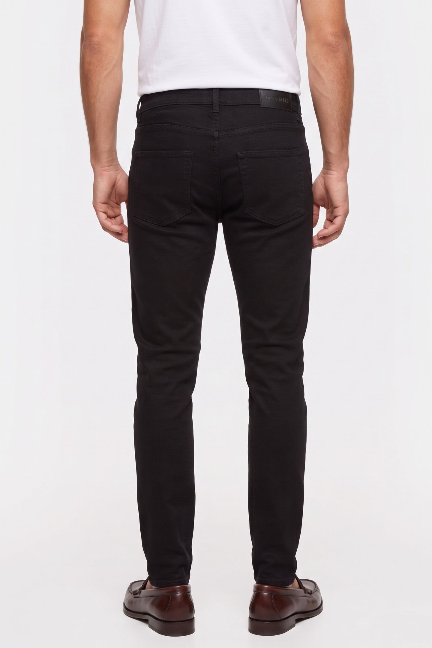 SLIM BLACK DENIM JEANS BLACK BRUT 2