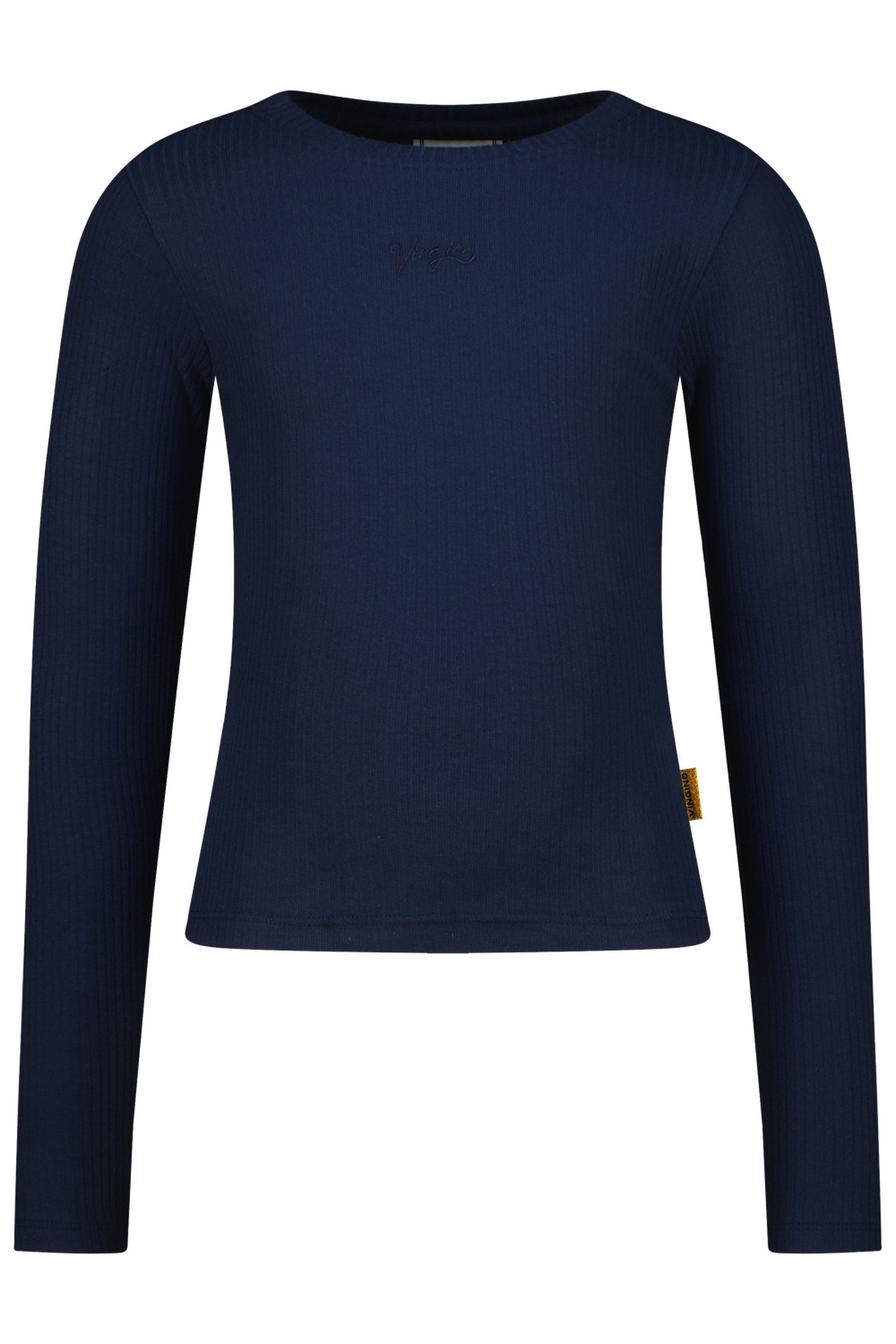 GIRLS BASIC RIB TOP T-SHIRT DARK BLUE 1