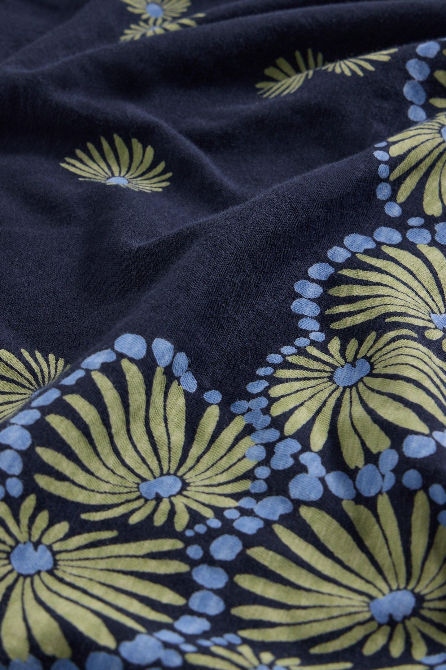 THEA JERSEY DRESS NAVY PRINT 6
