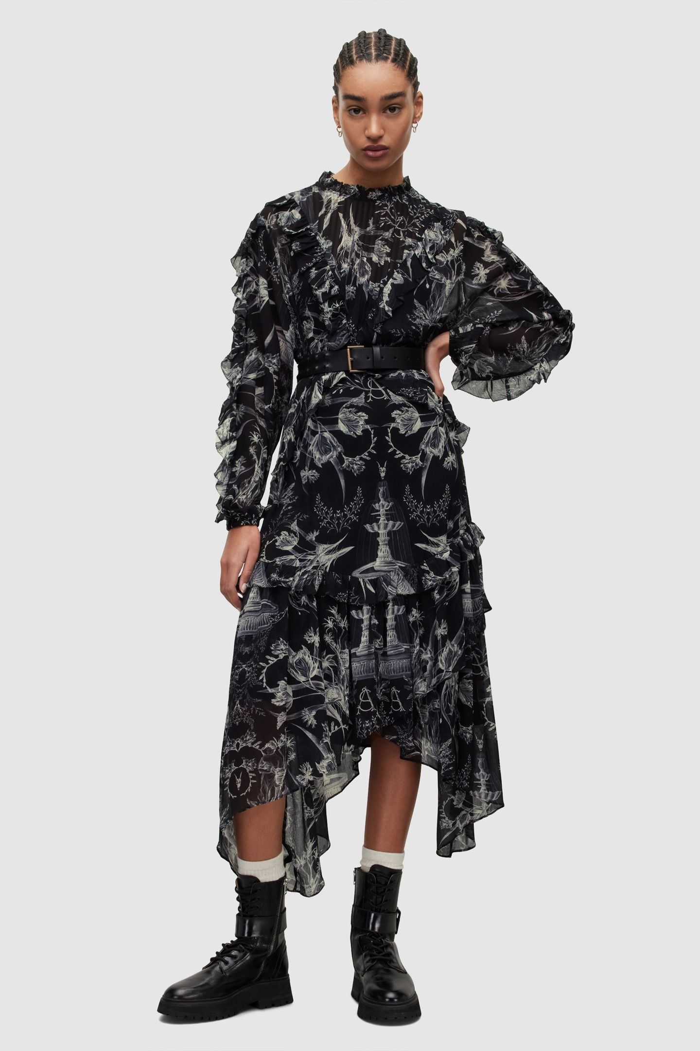 TESSA AURELIA DRESS BLACK 1