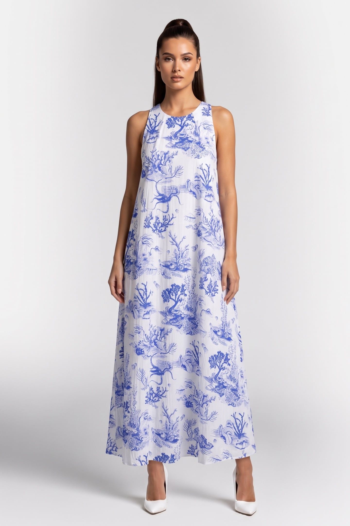 GERALDINE OCEAN TREASURE AOP WHITE 1