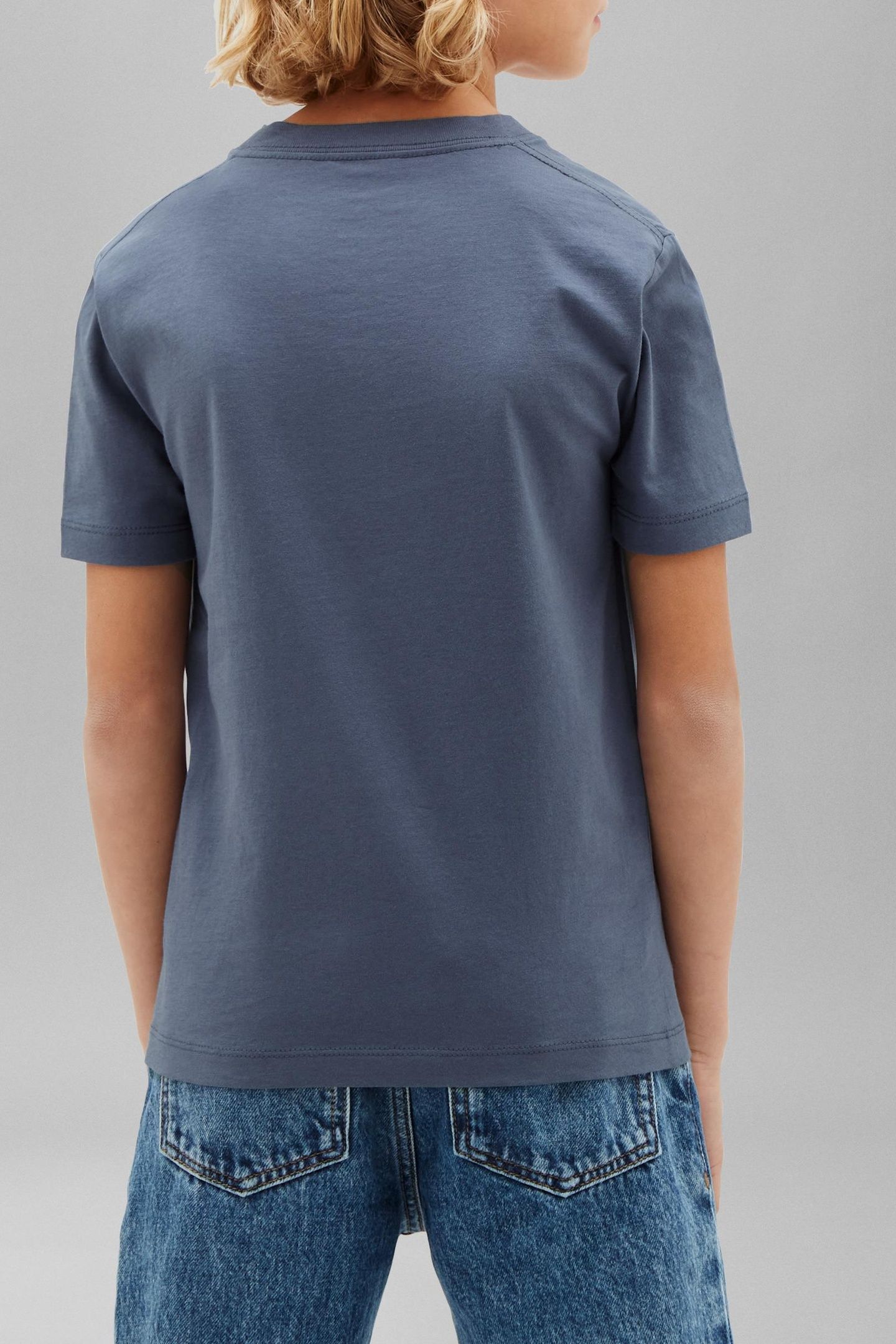UNISEX SMALL CHEST LOGO NIGHTSHADOW BLUE 2