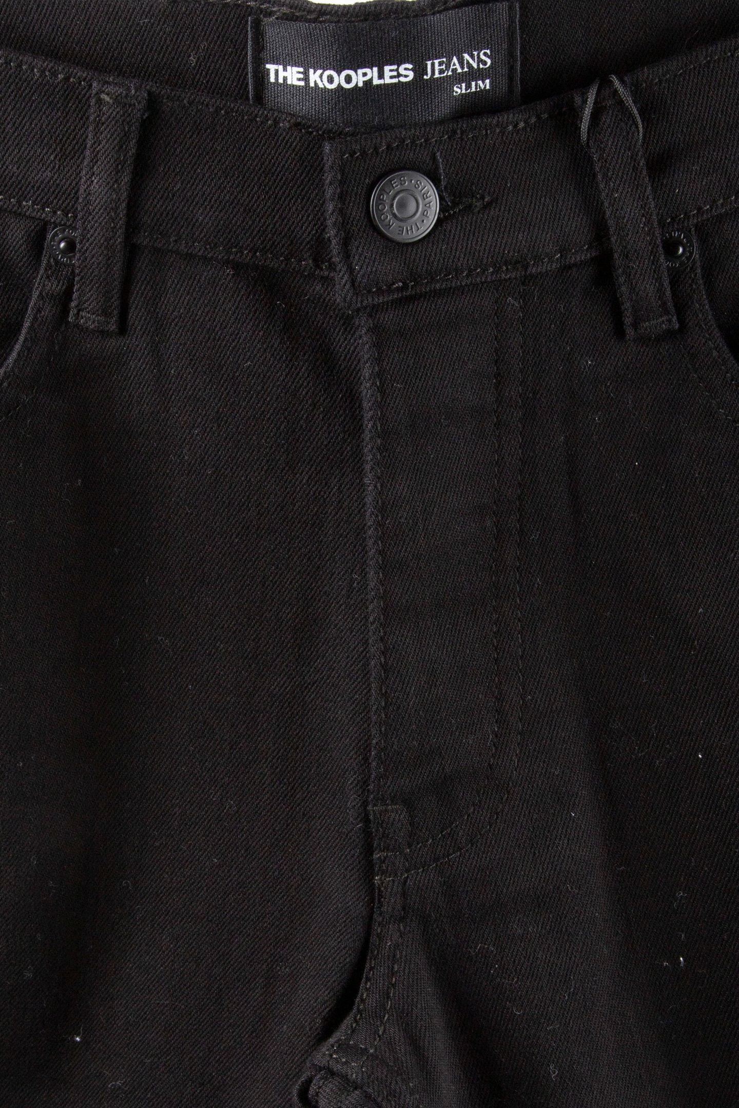 SLIM BLACK DENIM JEANS BLACK BRUT 4