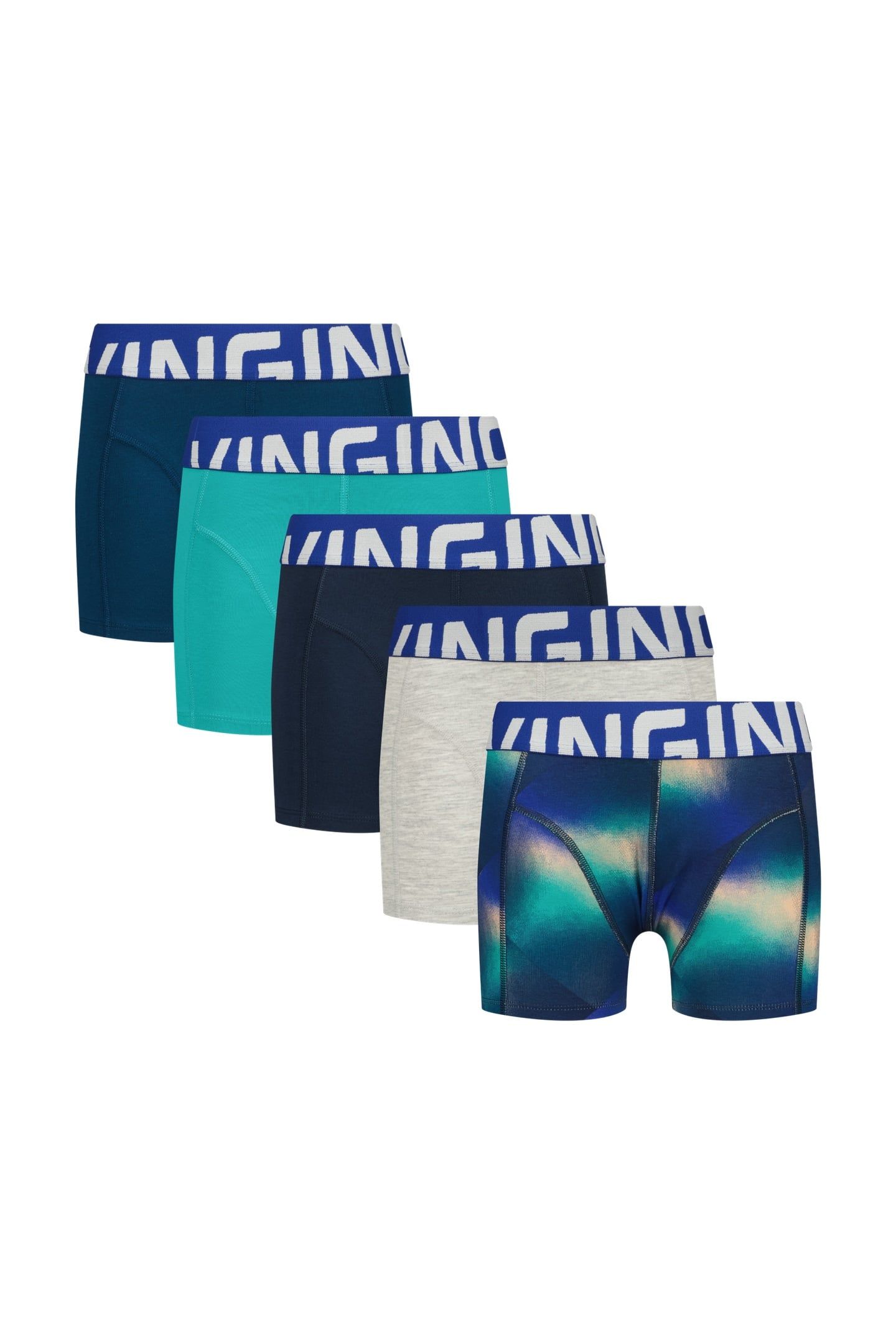 BOYS BWO26-UNI 5-PACK BOXER MULTICOLOR BLUE 1