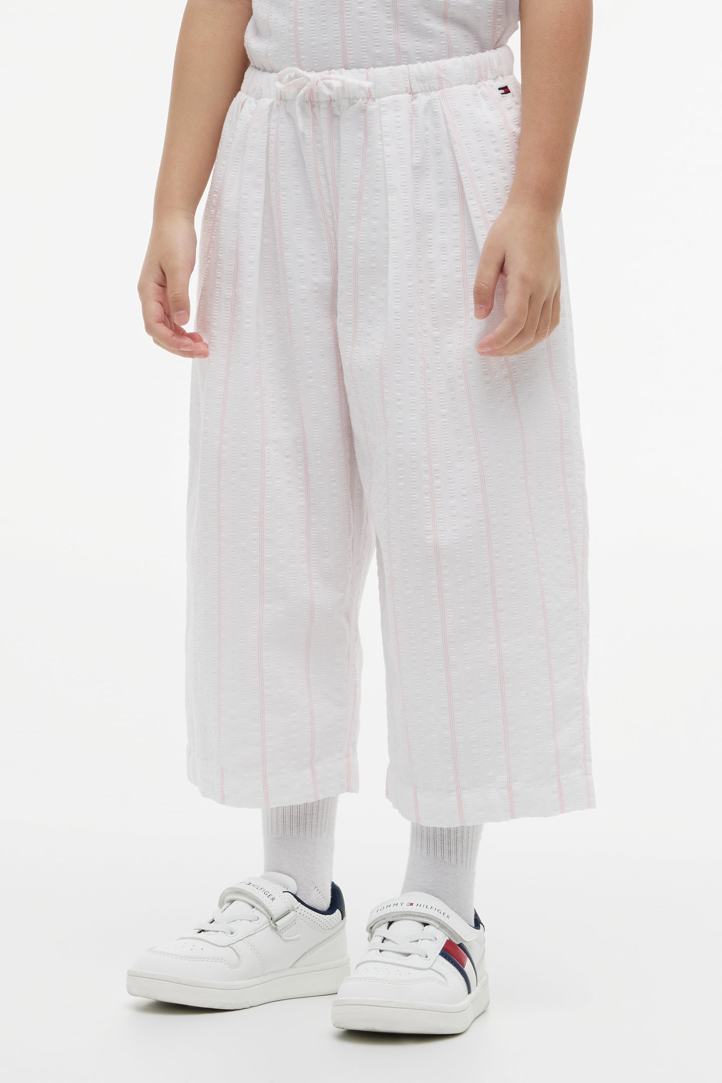 GIRLS SEERSUCKER CULOTTE WHITE 2