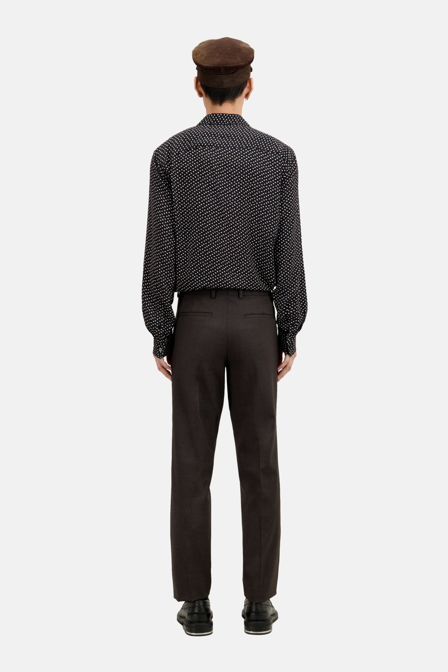 CLASSIC SUIT TROUSERS BROWN/BLACK 4