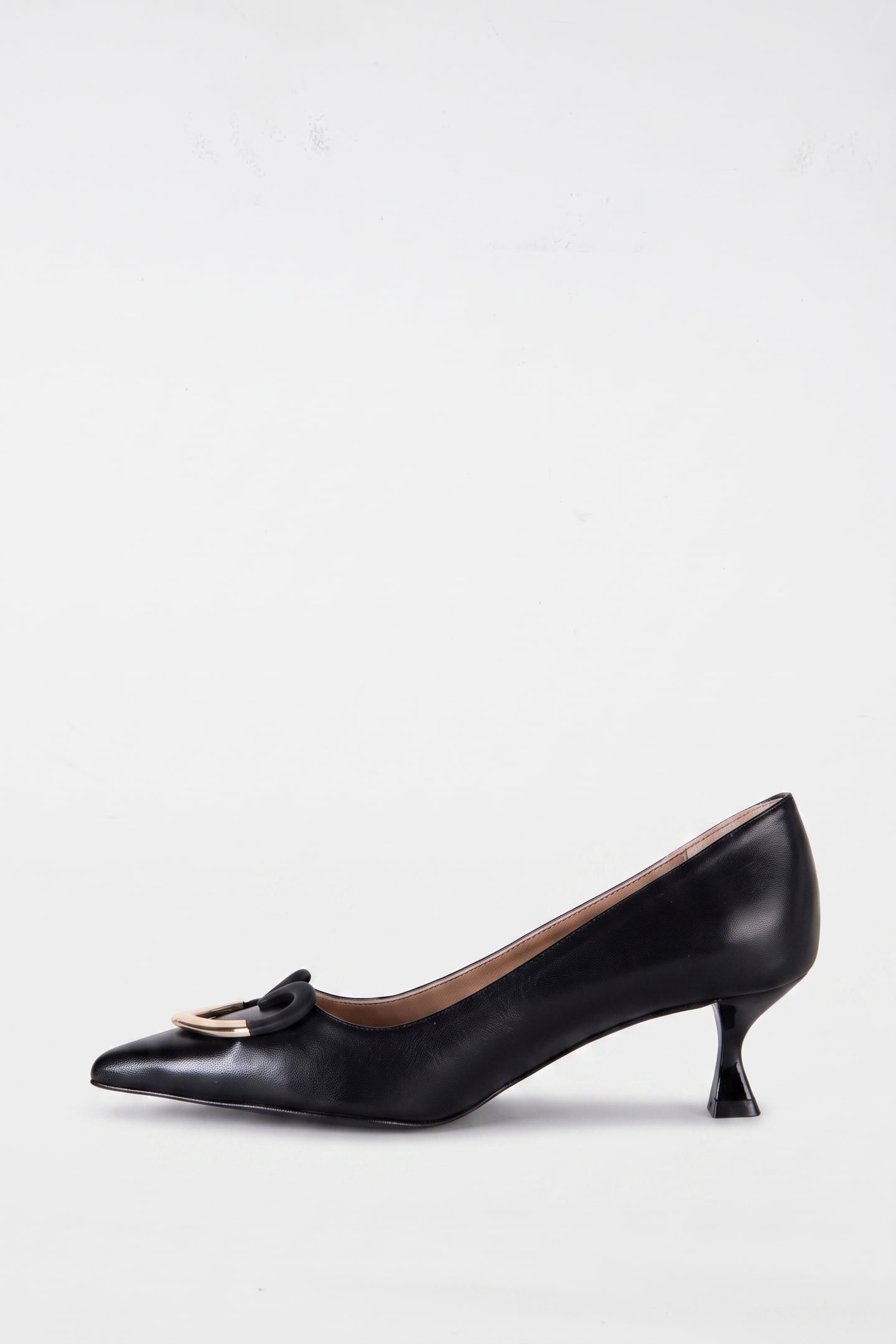LOVE MOSCHINO HEART-PLAQUE PUMPS BLACK 2