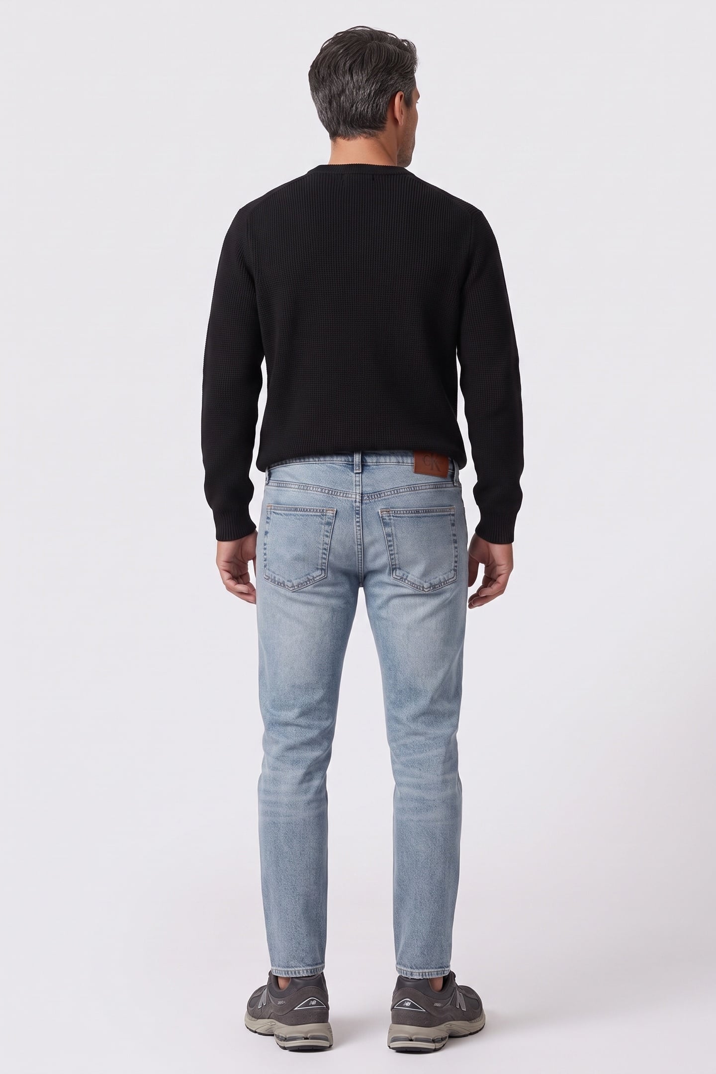 SLIM TAPERED JEANS TATTERED MIRAGE 2