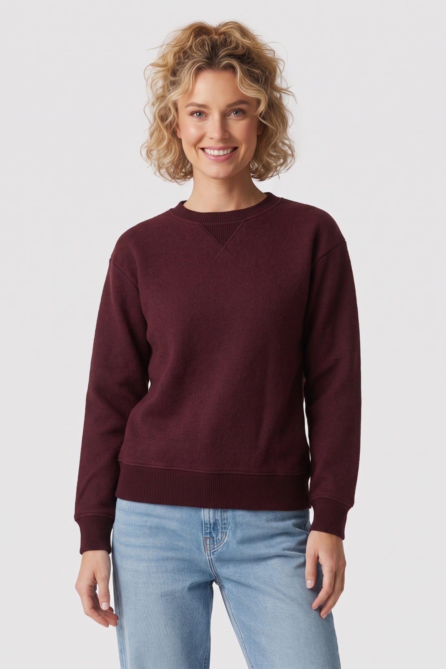 OLI DFACED WOOL SWEATER RED 1