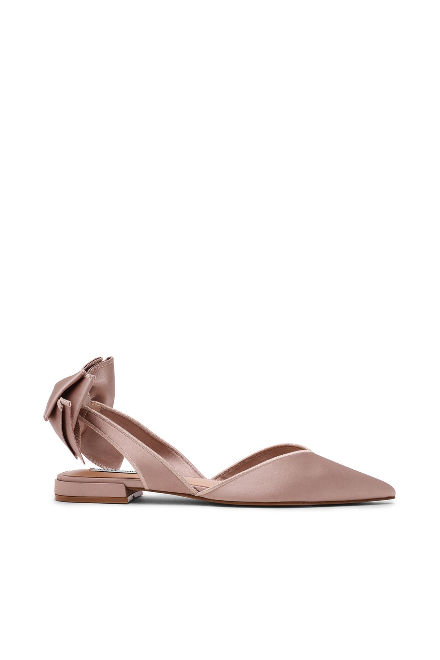 SYNTHIA FLAT SHOES TAUPE SATIN 1