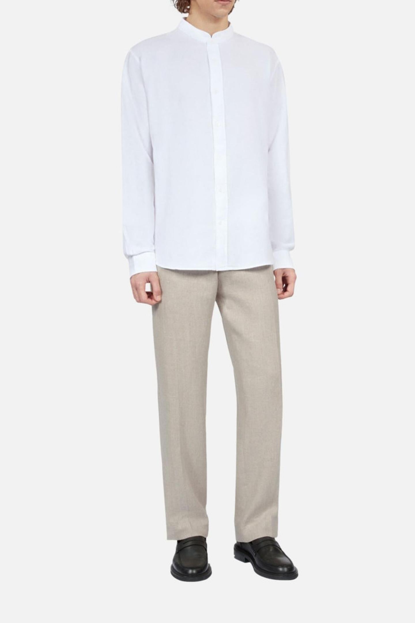 LONG-SLEEVED SHIRT WITH OFFICE COLLAR WHITE 3