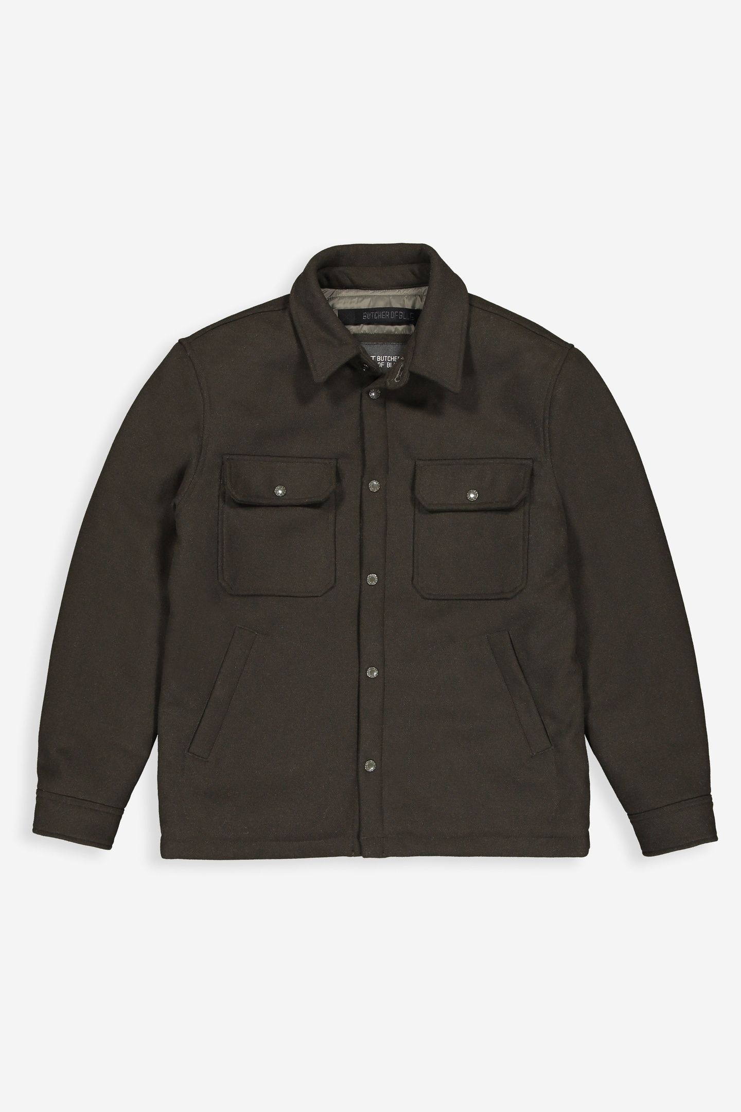 NORBU PADDED WOOL JACKET MOCHA BROWN 3