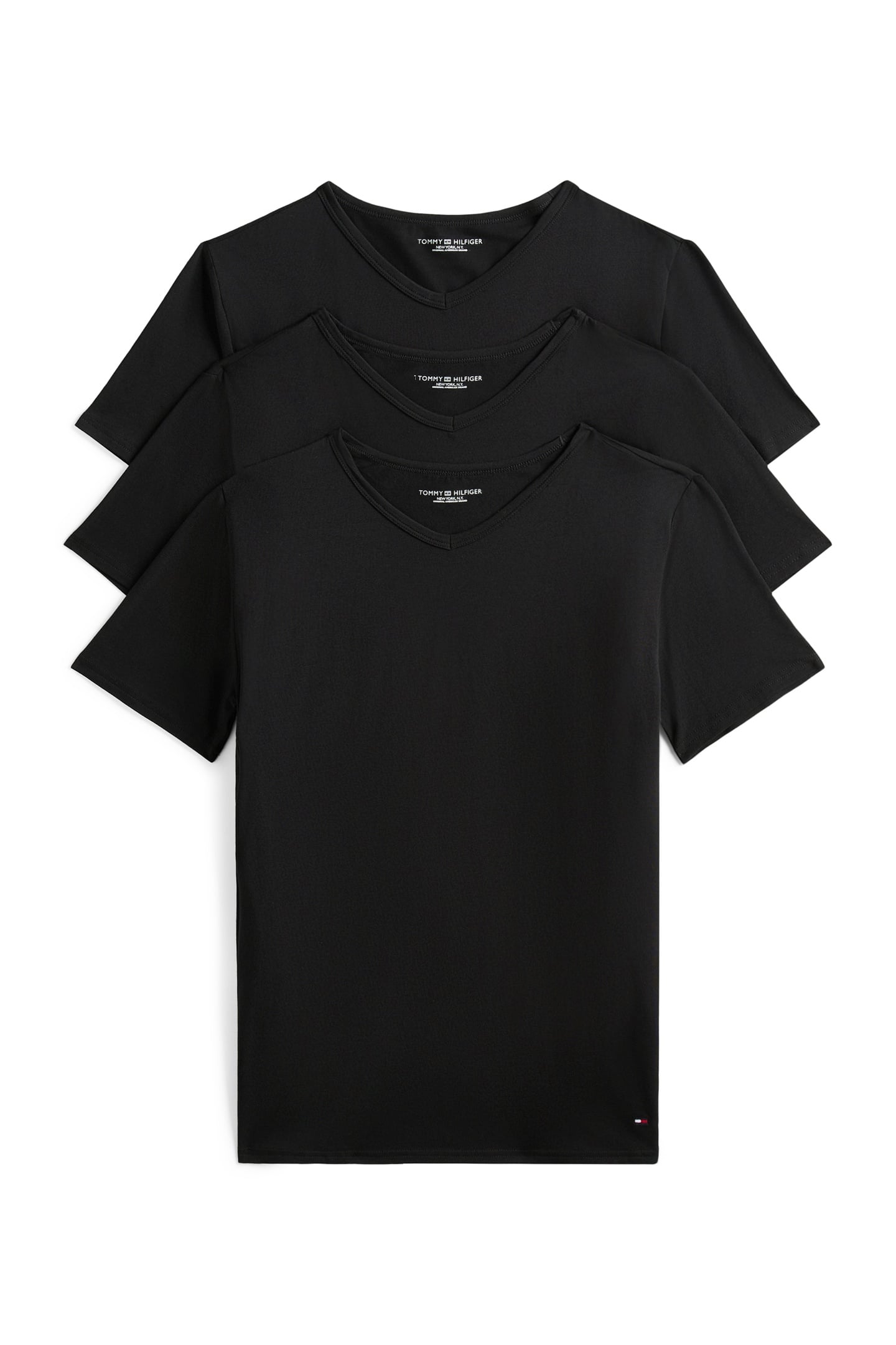 STRETCH VN TEE SS 3-PACK BLACK/BLACK/BLACK 1