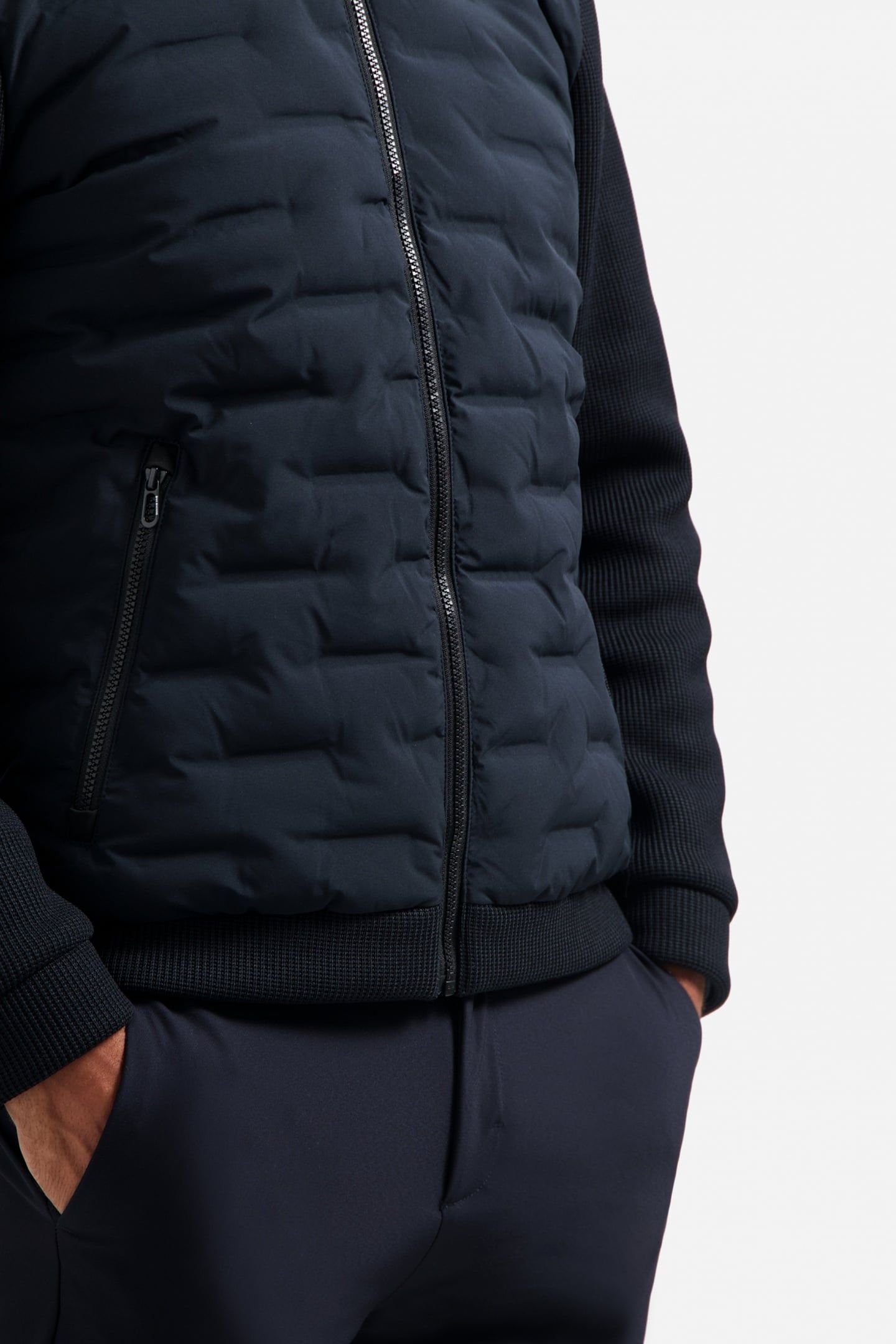 JACKET SHORT FIT SEALED HOODED KNITTED MIX NIGHT 6