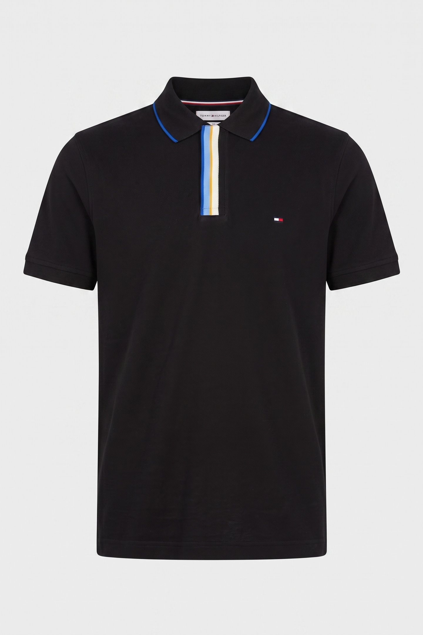 PIQUE PLACKET T-SHIRT BLACK 3