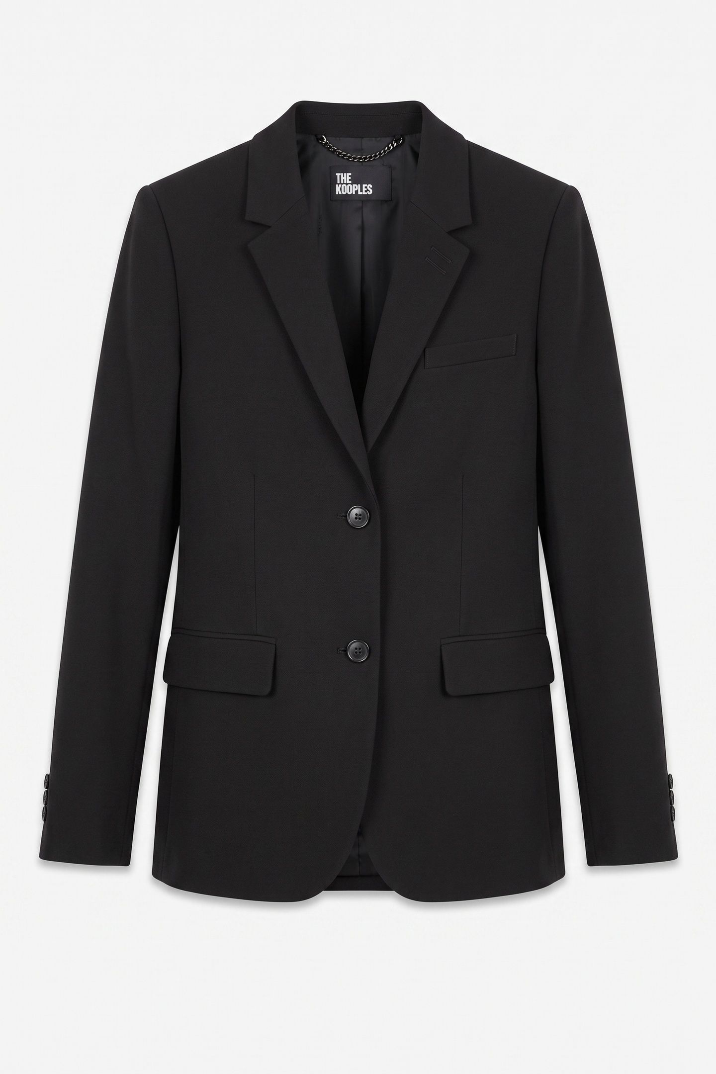 CLASSIC JACKET WITH 2-BUTTON DETAILS BLACK 3