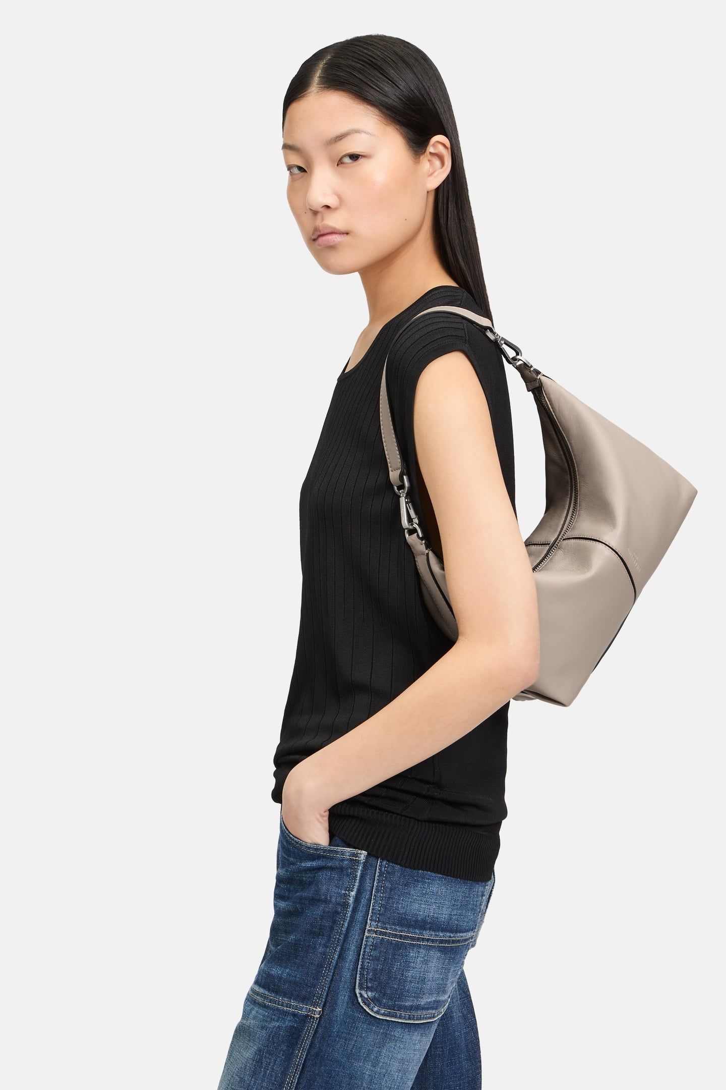 HOBO SMALL LIGHT TAUPE 1