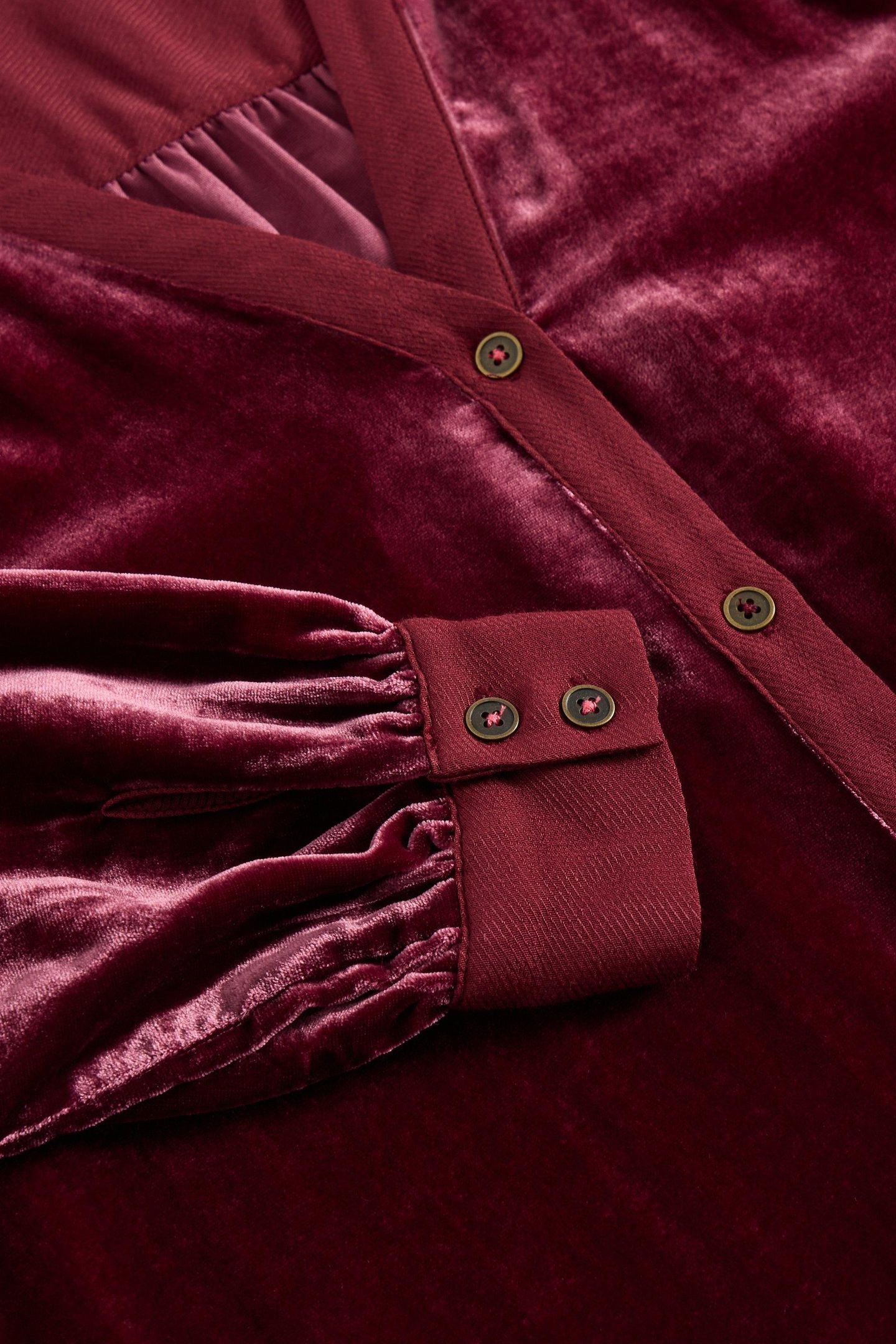 OLIVE VELVET TUNIC DARK PLUM 4