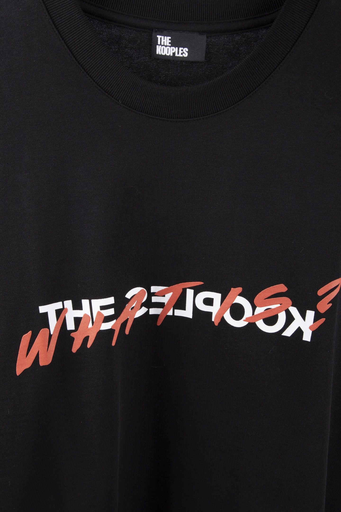 SHORT-SLEEVED T-SHIRT WITH PRINT ON THE FRONT AND BACK BLACK 4
