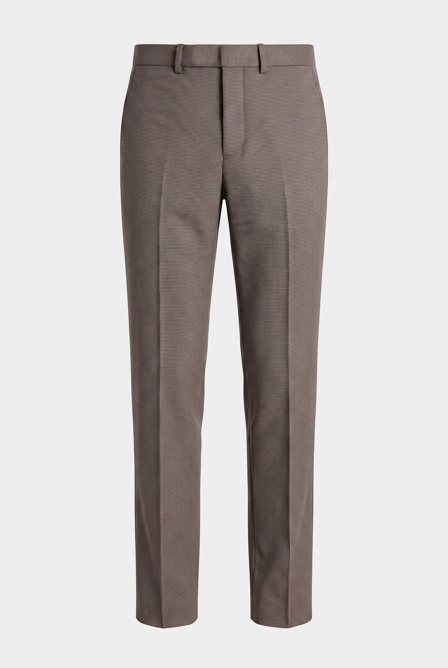 HOUNDSTOOTH SLIM SUIT PANTS BRILLIANT WHITE 4