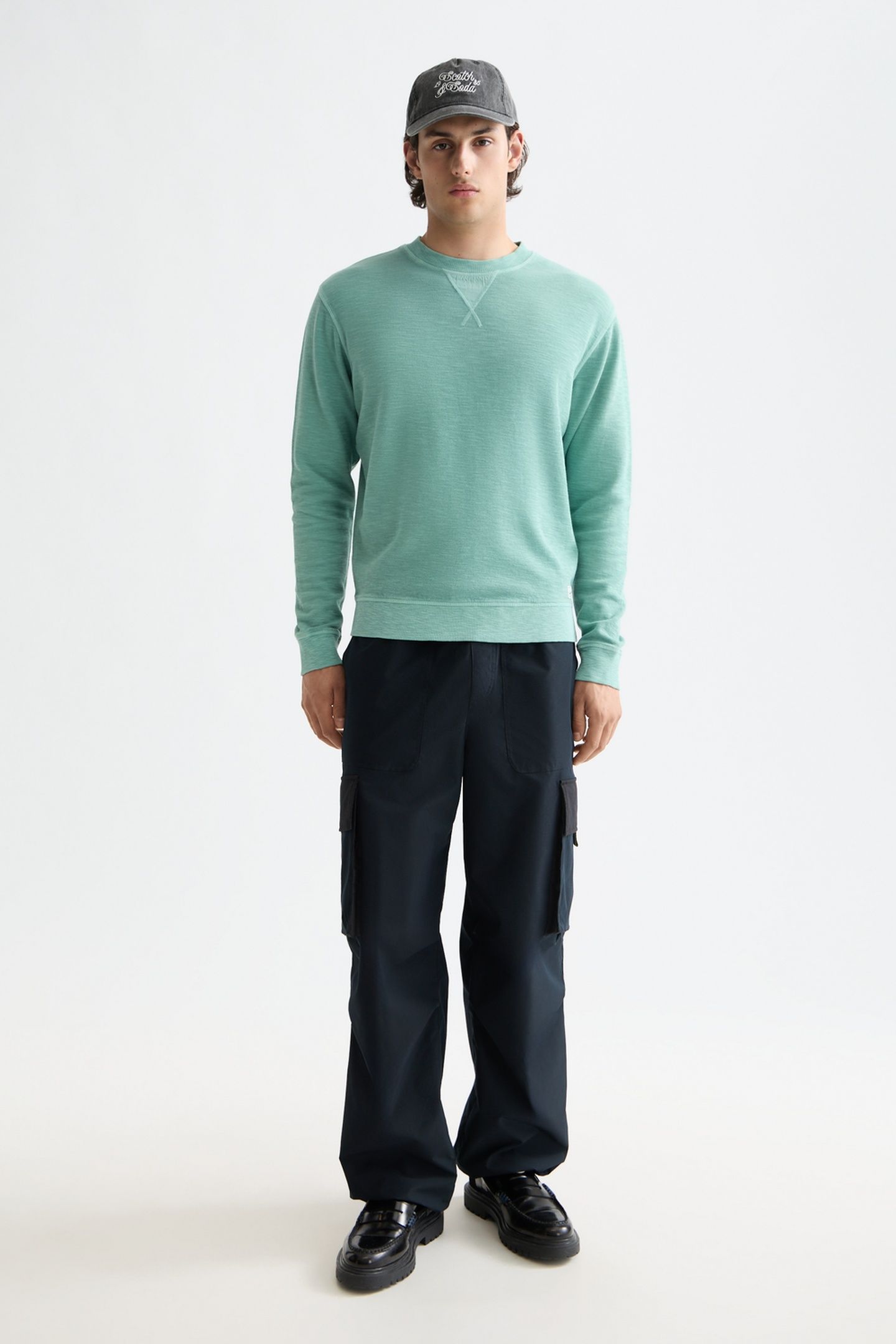 G/D STRUCTURED SWEATSHIRT AGATE GREEN 2