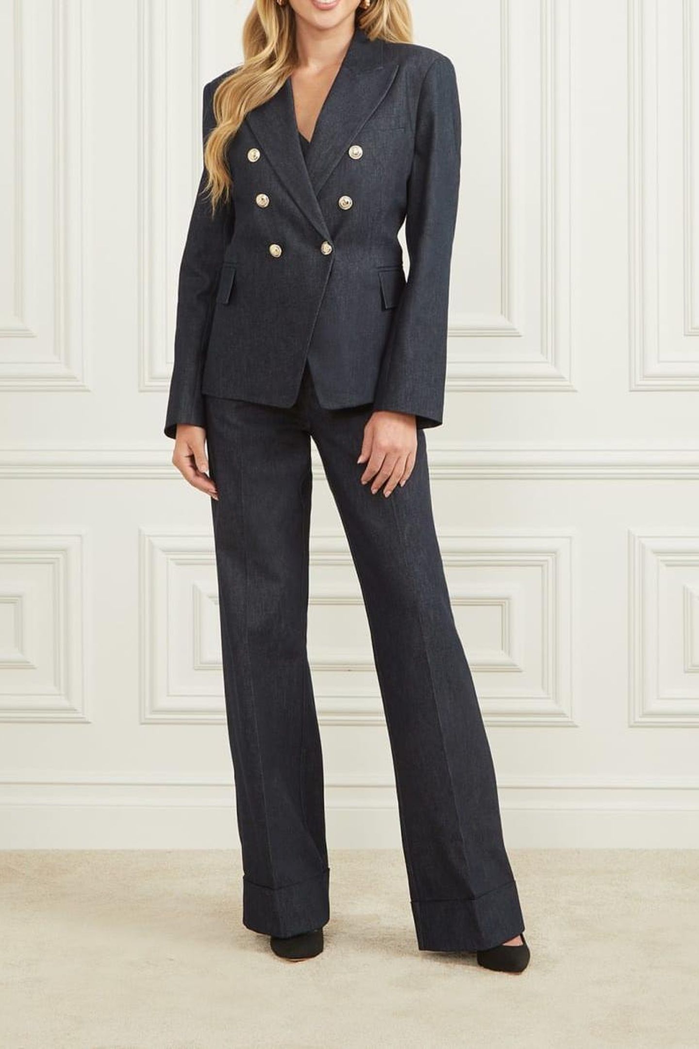 GLAM DE NUIT BLAZER DARK WASH 1