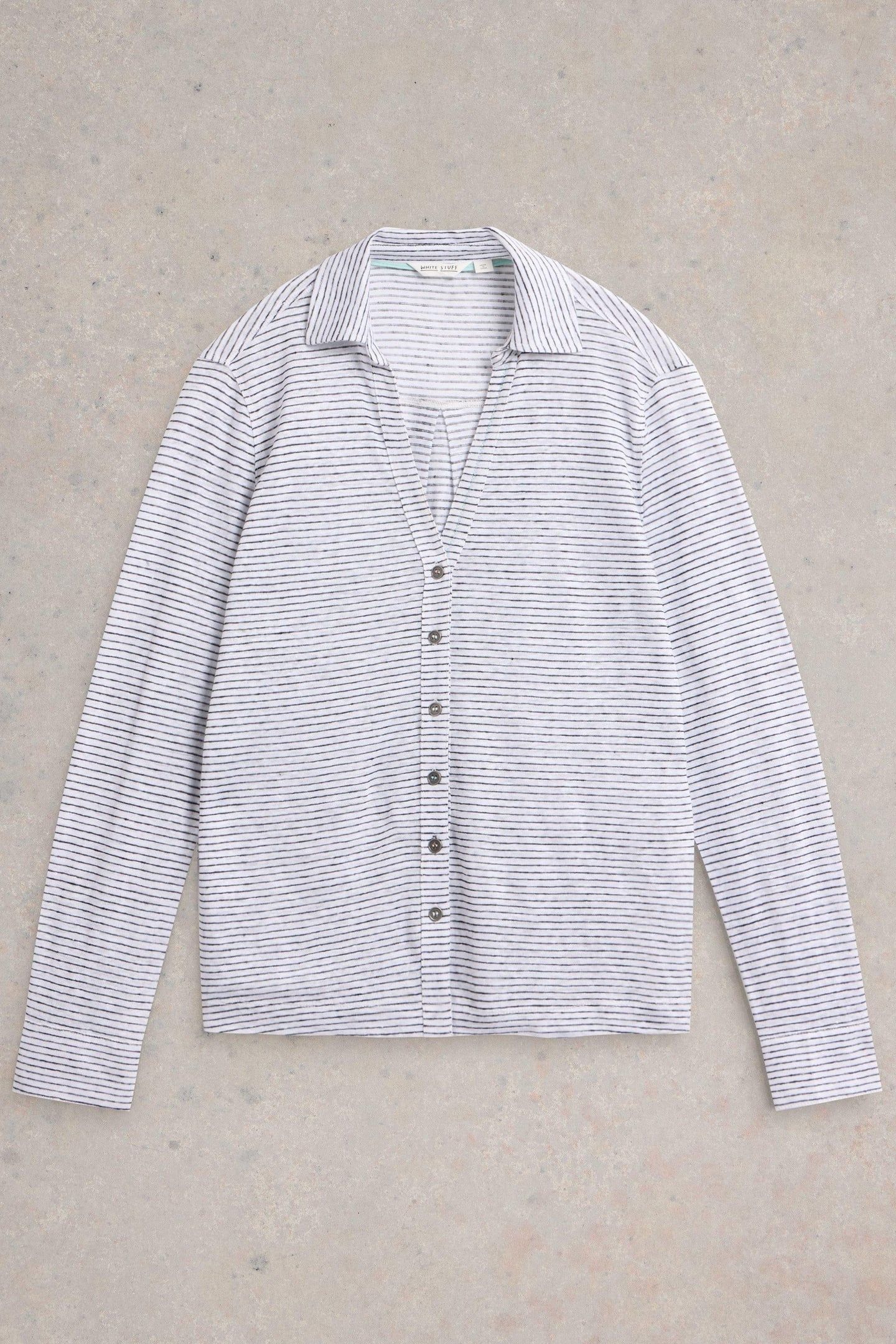 CHARLIE LINEN SHIRT WHITE MULTI 5