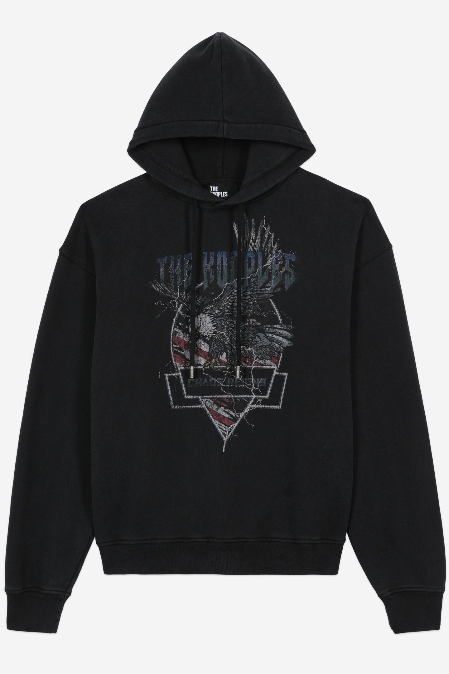 SWEATSHIRT WITH EAGLE PRINT BLACK WASHED 5