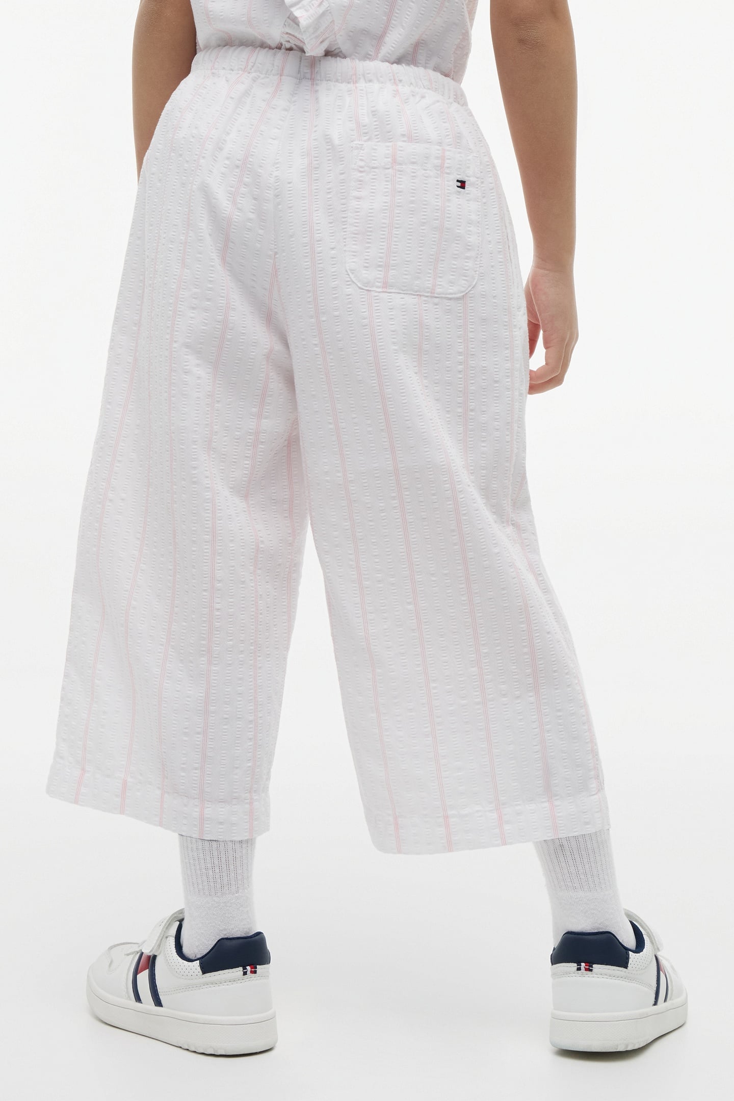 GIRLS SEERSUCKER CULOTTE WHITE 3