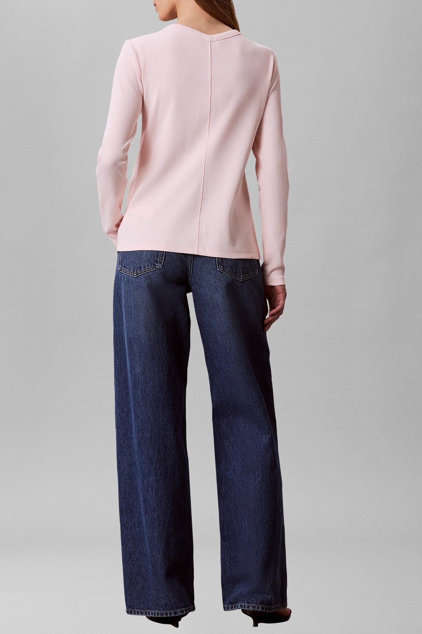 LONG SLEEVE HERITAGE LABEL BOMBER MANGANO CALCITE 2