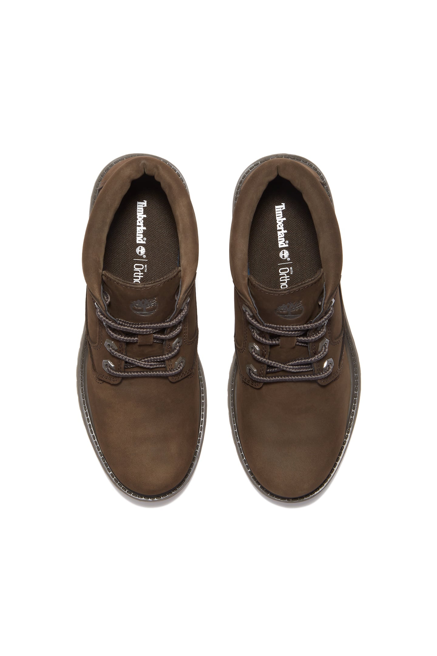 NELLIE MID LACE UP CHUKKA BOOT DARK BROWN NUBUCK 5