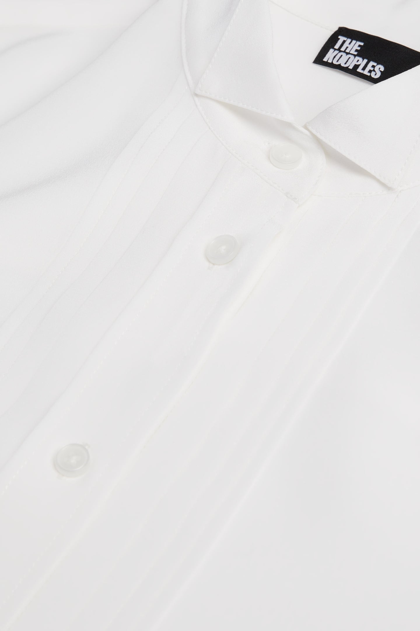 LONG-SLEEVED SHIRT WITH PLEATED DETAIL ECRU 7