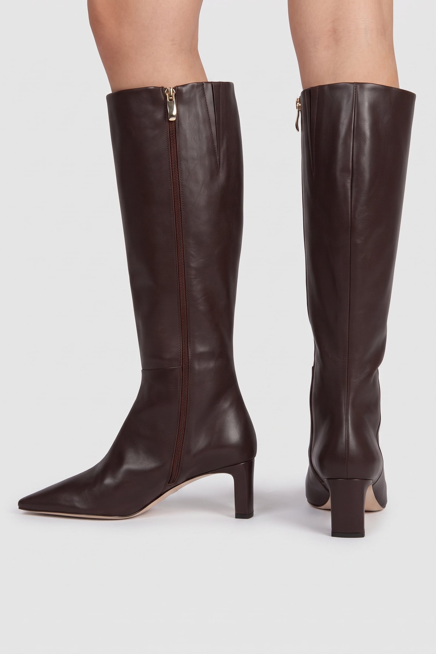 MARGARITE MID HEEL CHOCOLATE 4