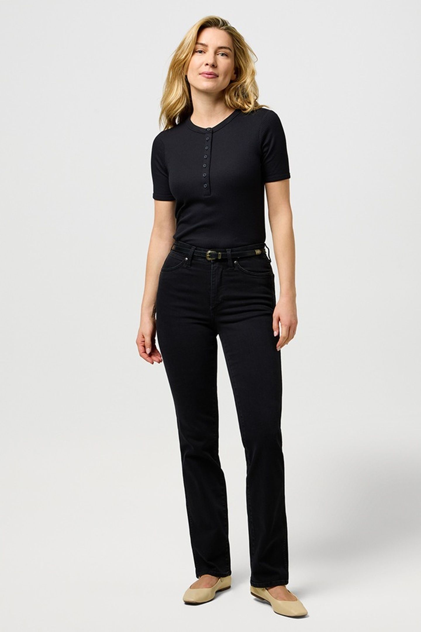 STRAIGHT NEBULA BLACK JEANS 2