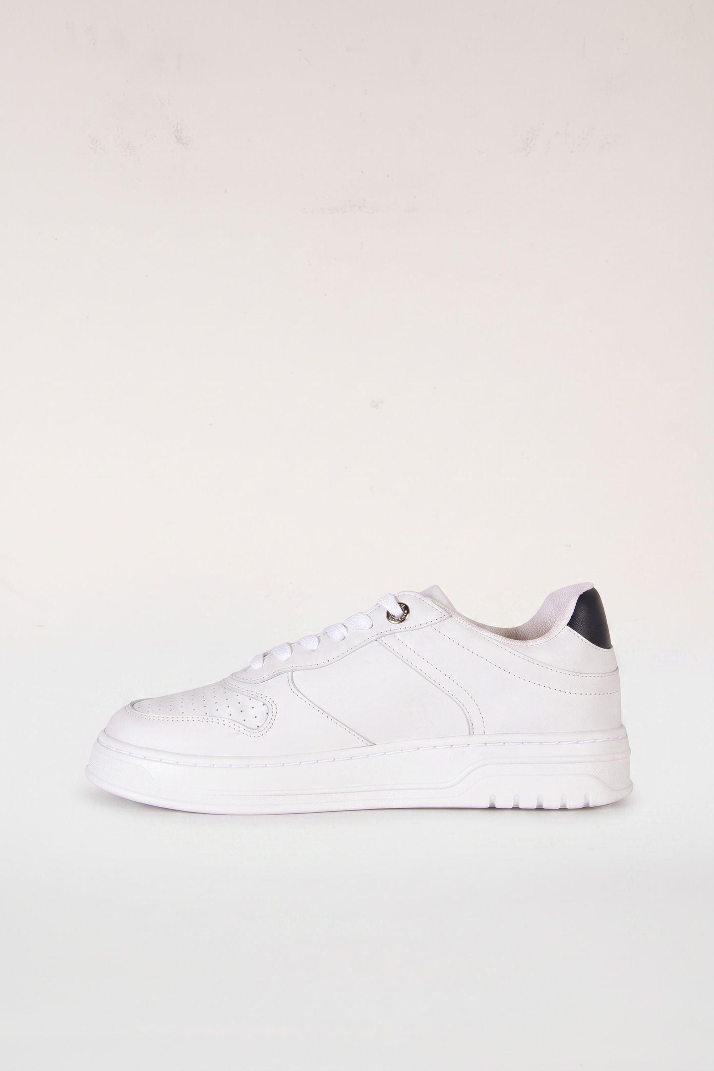SPORTY CUPSOLE COURT TRAINERS WHITE 1