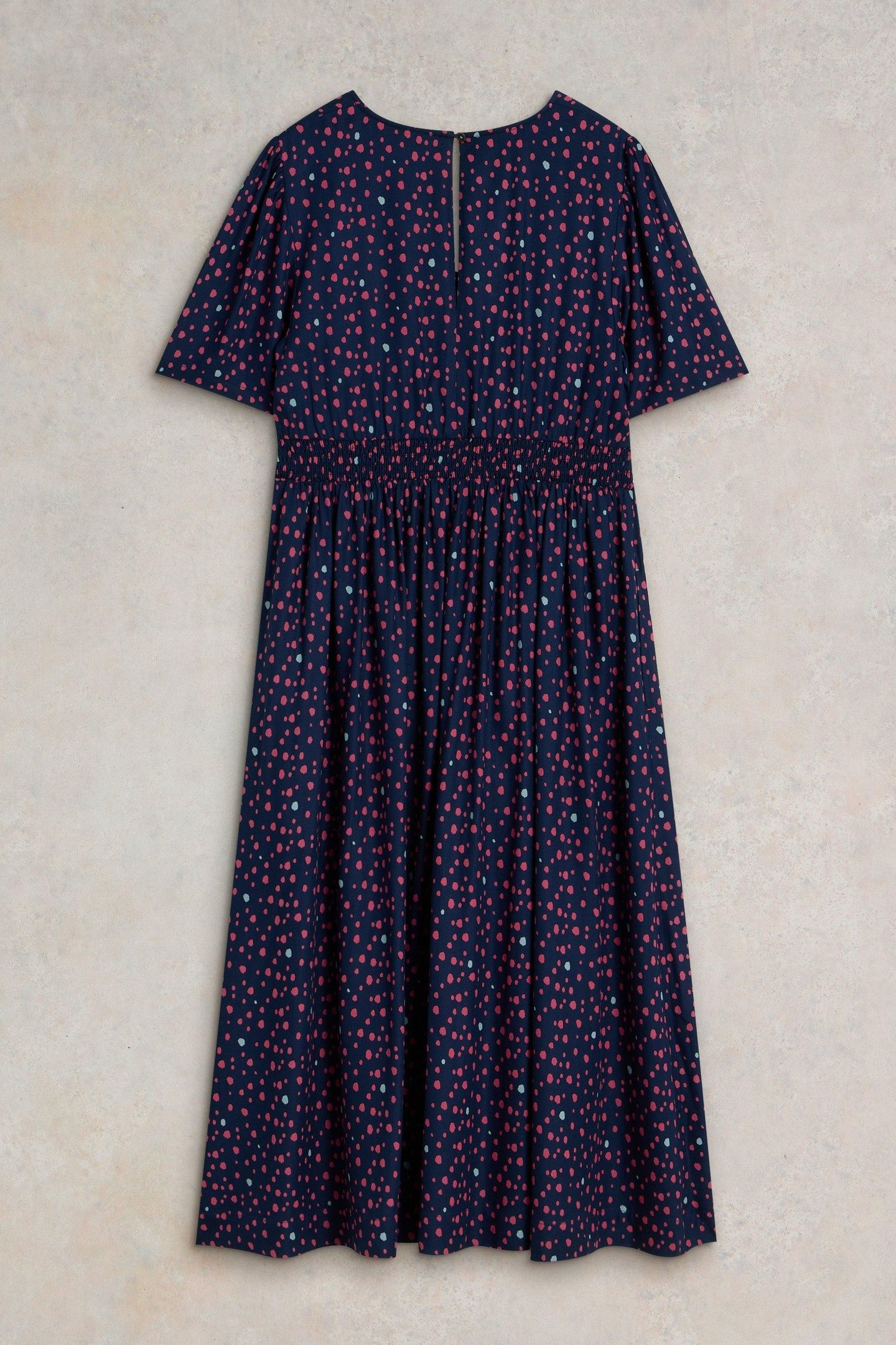 LUCY MIDI DRESS NAVY MULTI 5