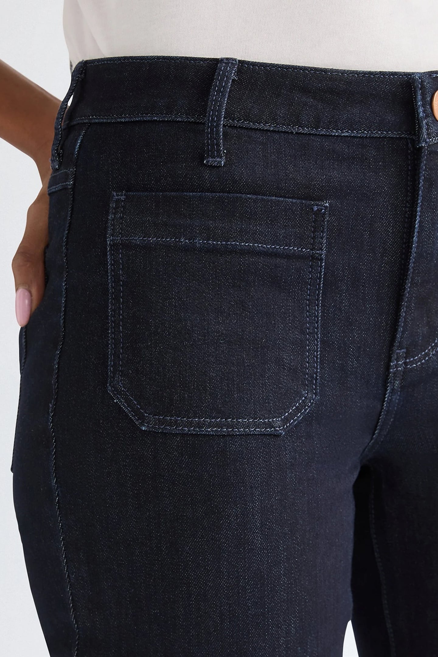 FLARE DARK NAVY BLUE JEANS 6
