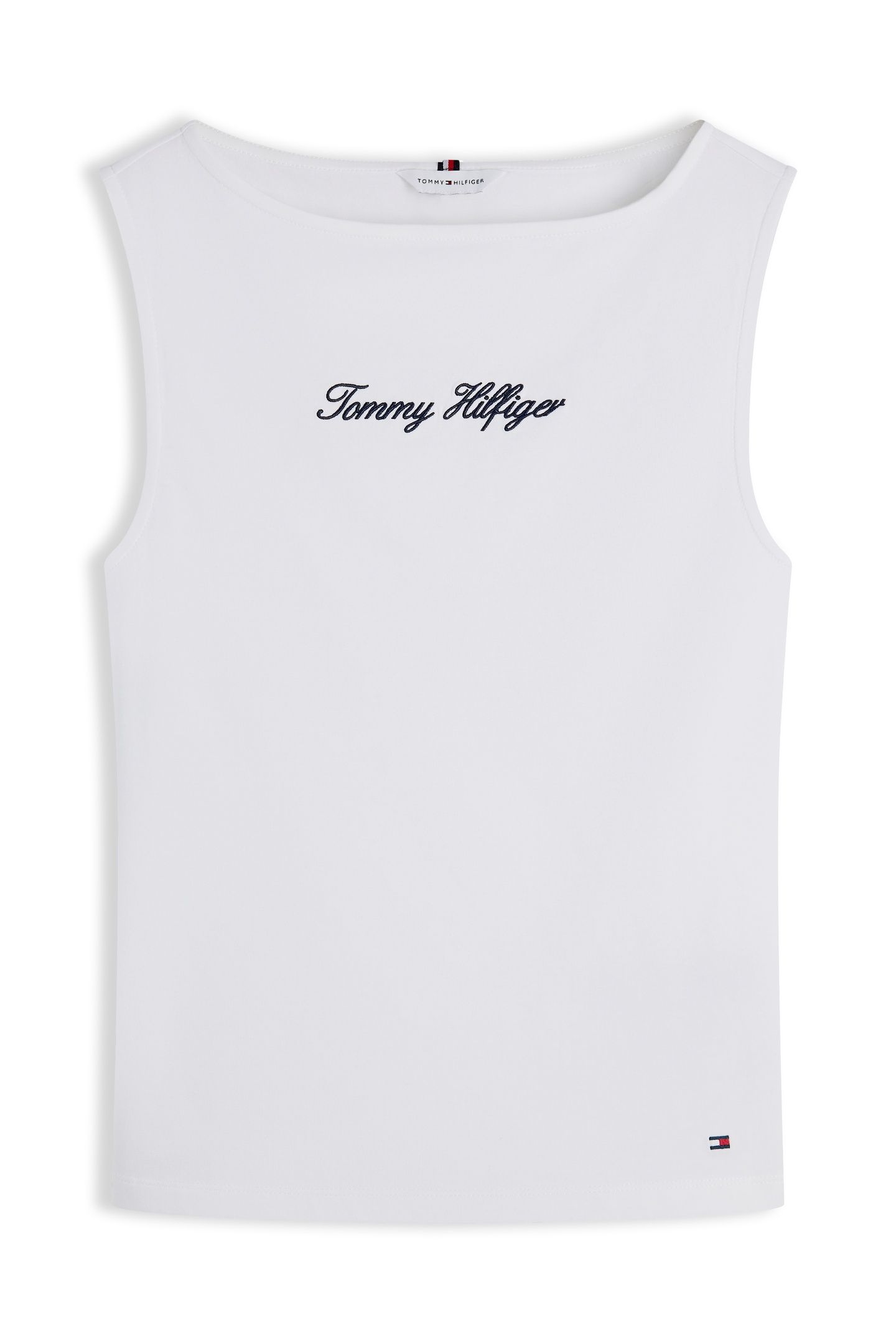SLIM BOAT NECK TANK TOP ECRU 4