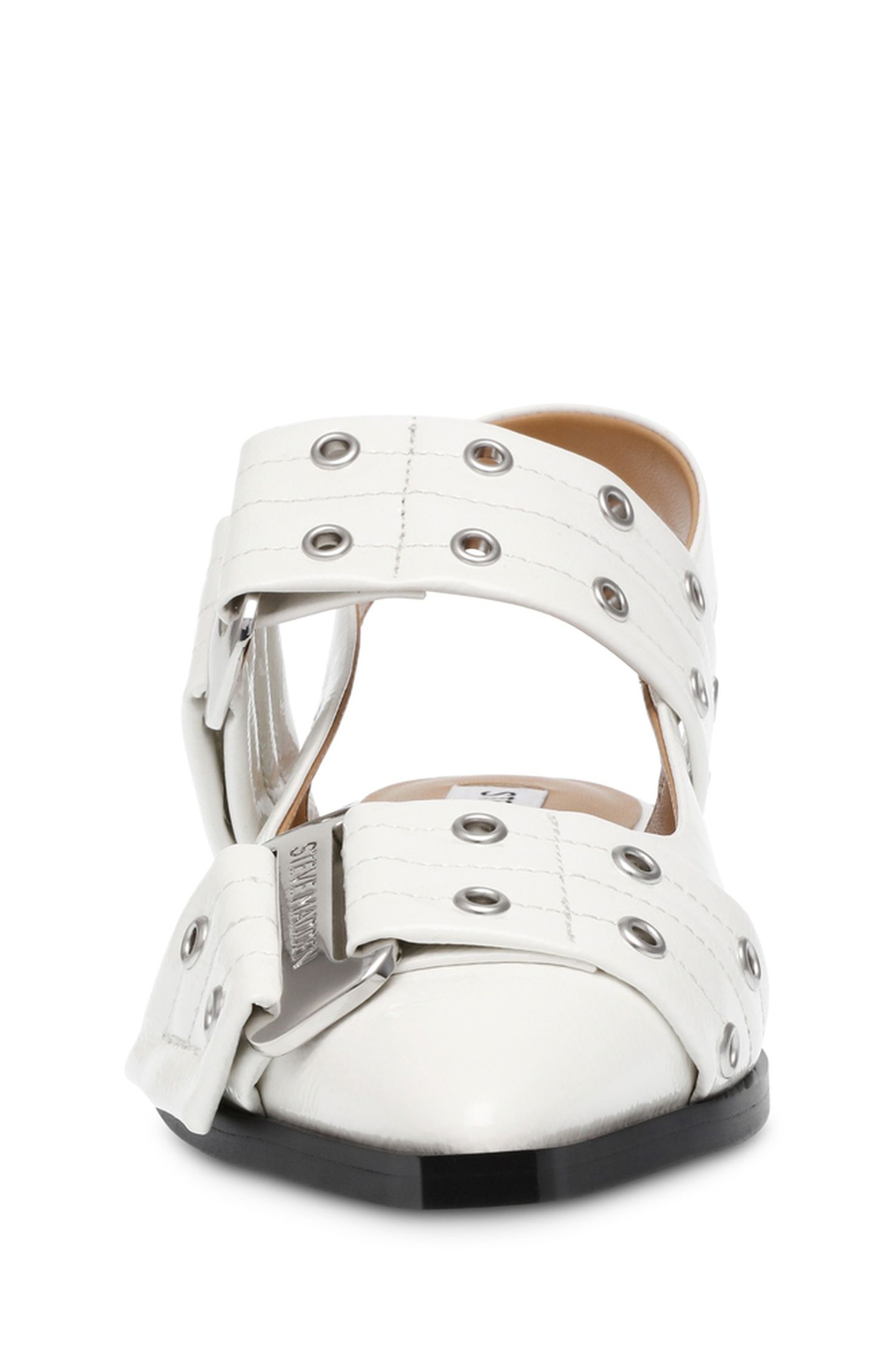 GRAND AVE FLAT SHOES WHITE PATENT 6