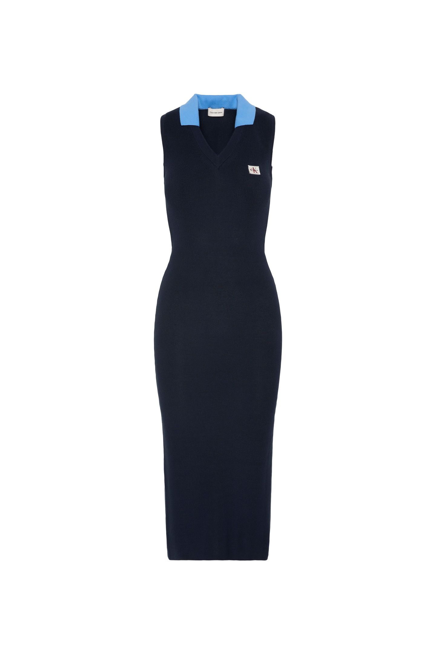 WOVEN LABEL POLO DRESS DARK SAPPHIRE 3