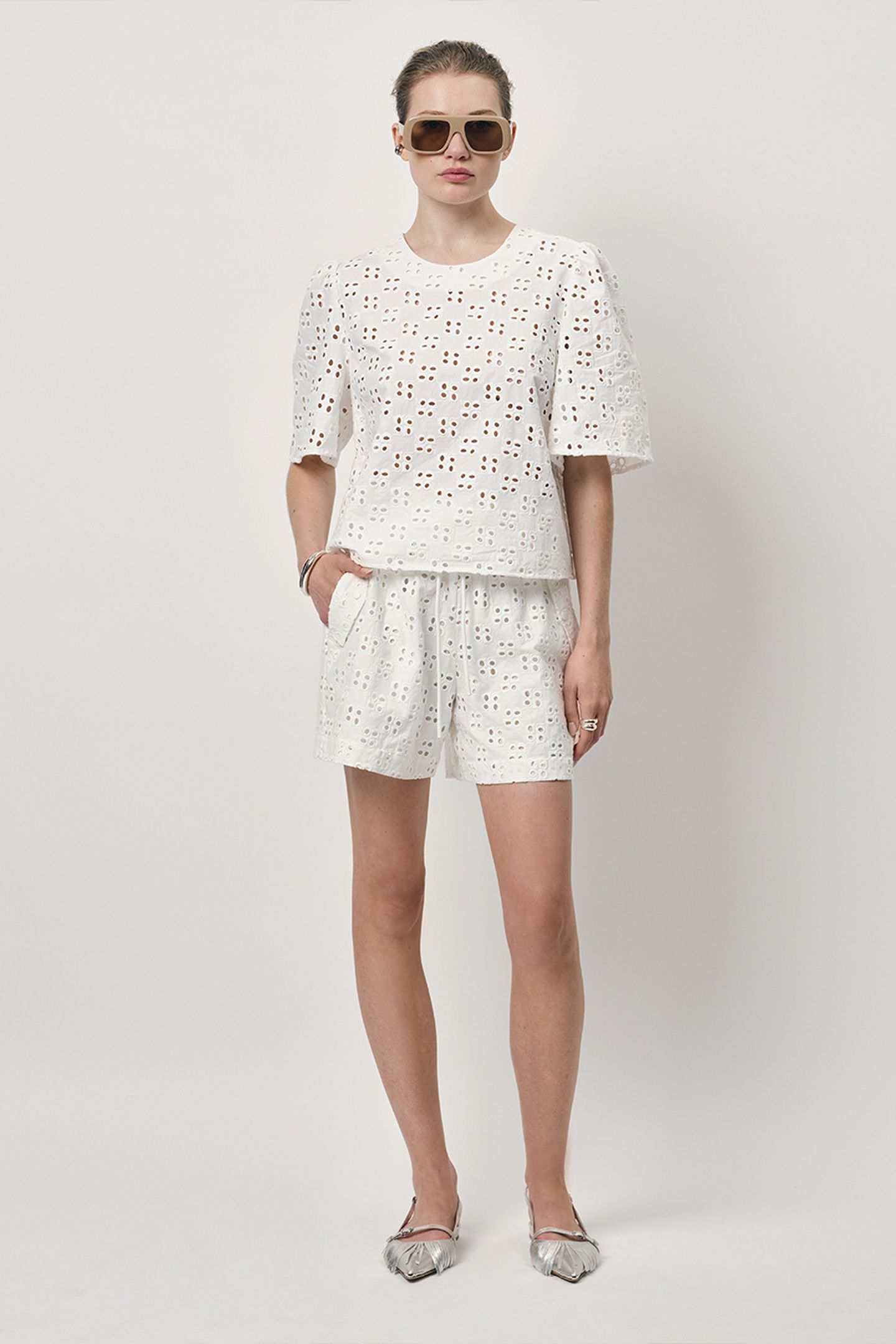 MALVA BRODERIE ANGLAISE TOP OPTIC WHITE 3