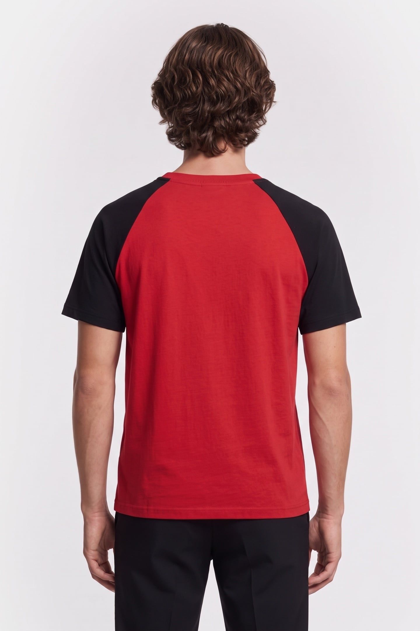 SHORT-SLEEVED RAGLAN T-SHIRT W FRONT PRINT RUBIS 2